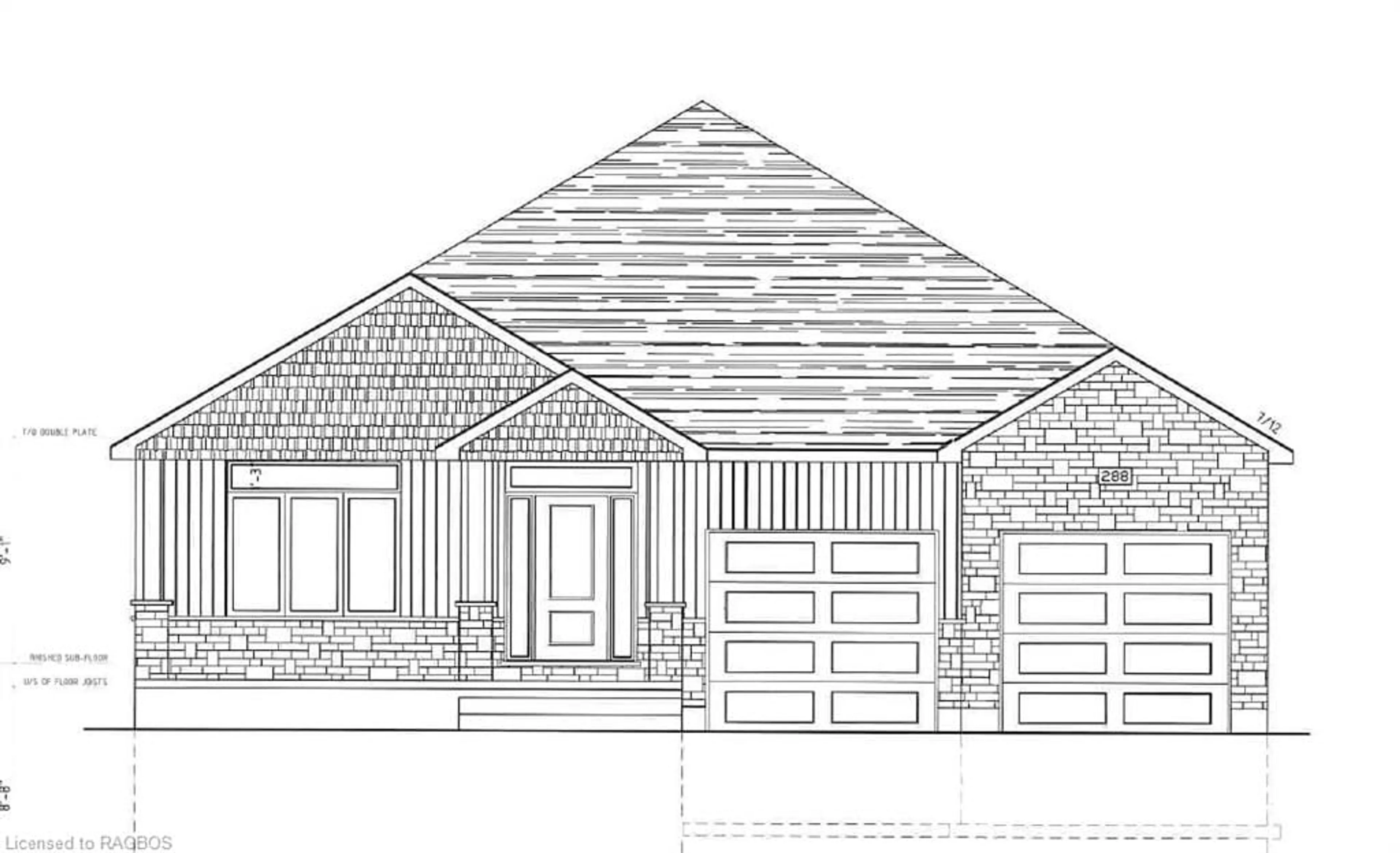 Frontside or backside of a home, cottage for 288 Ridge St, Port Elgin Ontario N0H 2C3