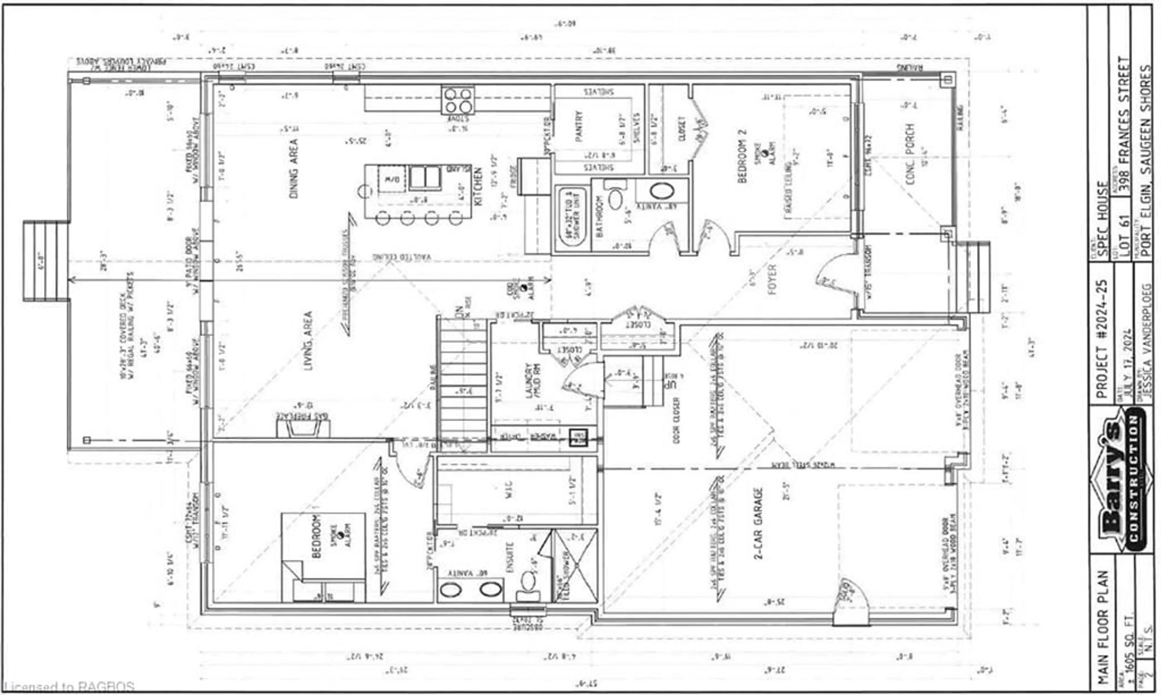 Floor plan for 398 Frances St, Port Elgin Ontario N0H 2C3