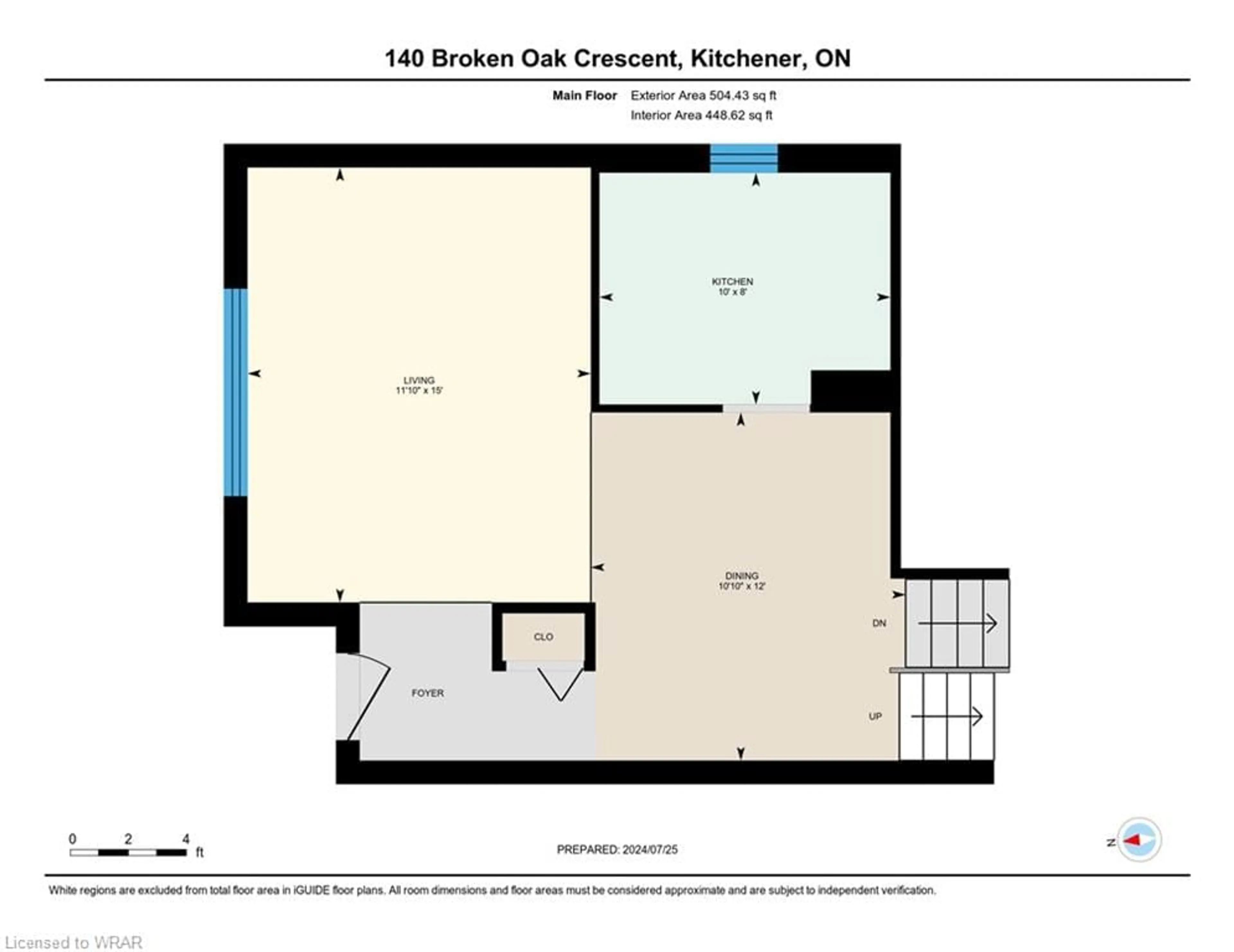 Floor plan for 140 Broken Oak Cres, Kitchener Ontario N2N 1N7