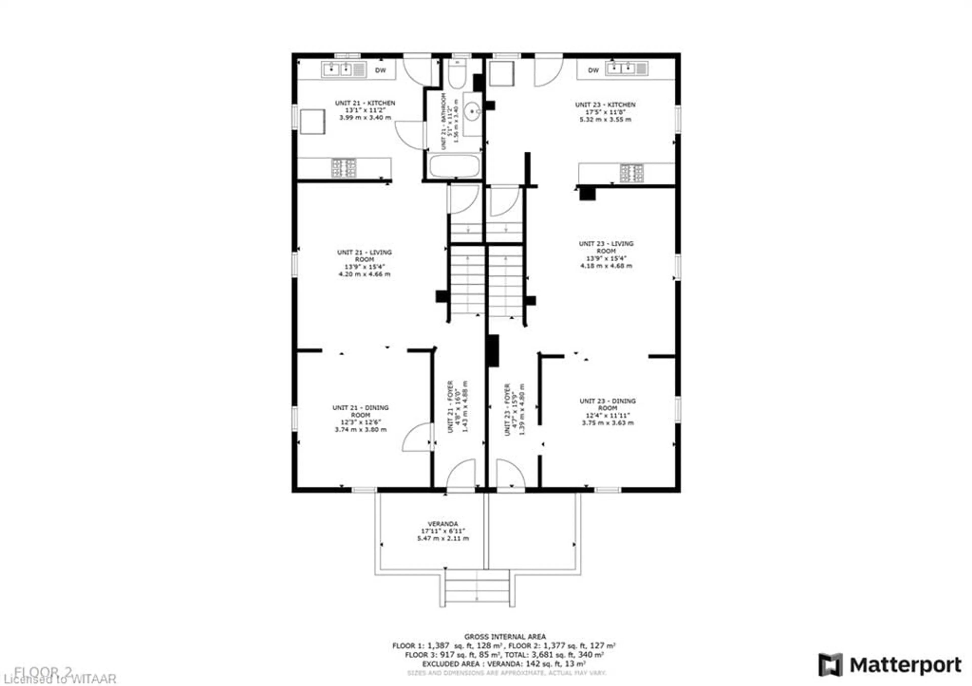 Floor plan for 21-23 Mill St, Woodstock Ontario N4S 2V6