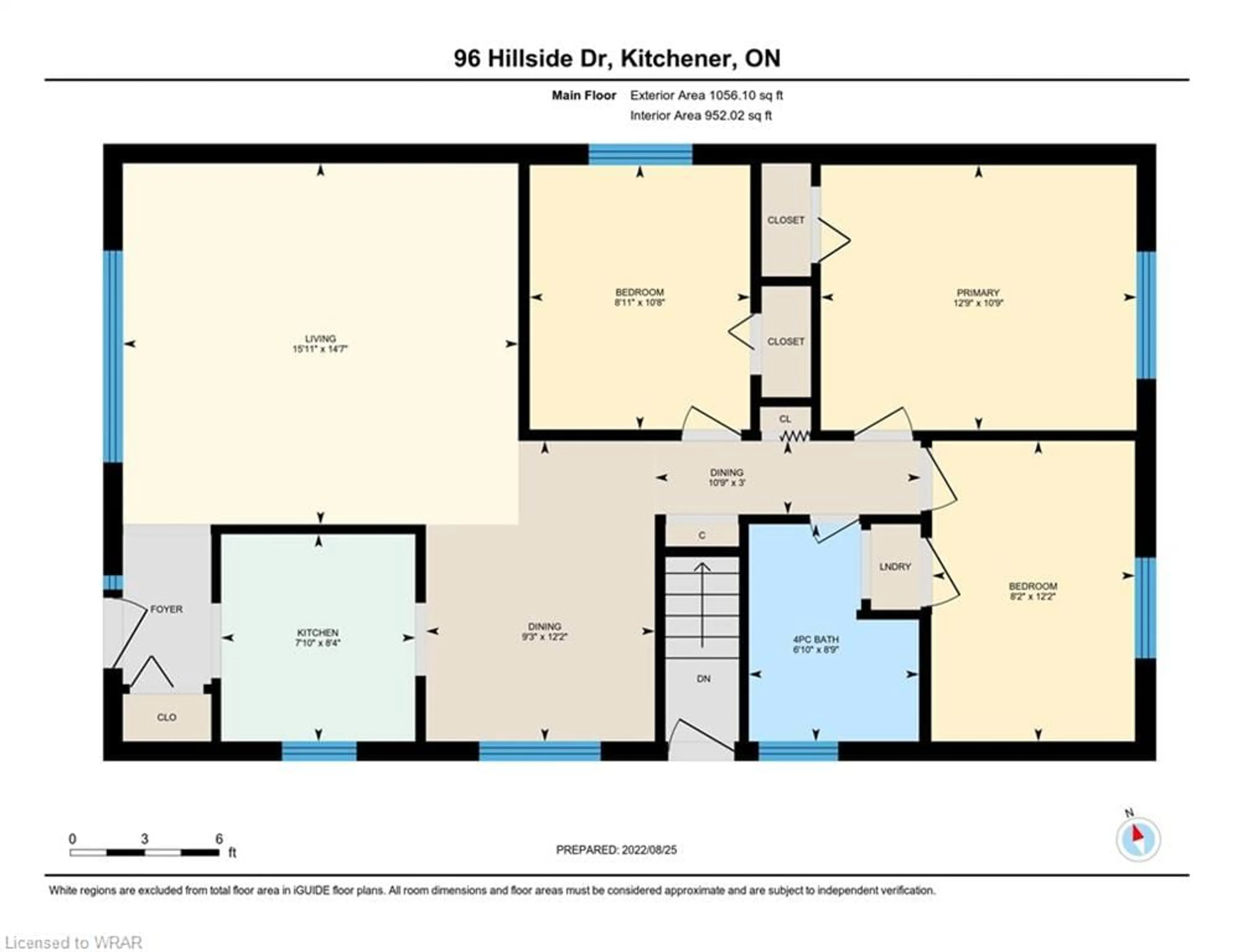 Floor plan for 96 Hillside Dr, Kitchener Ontario N2E 1R2