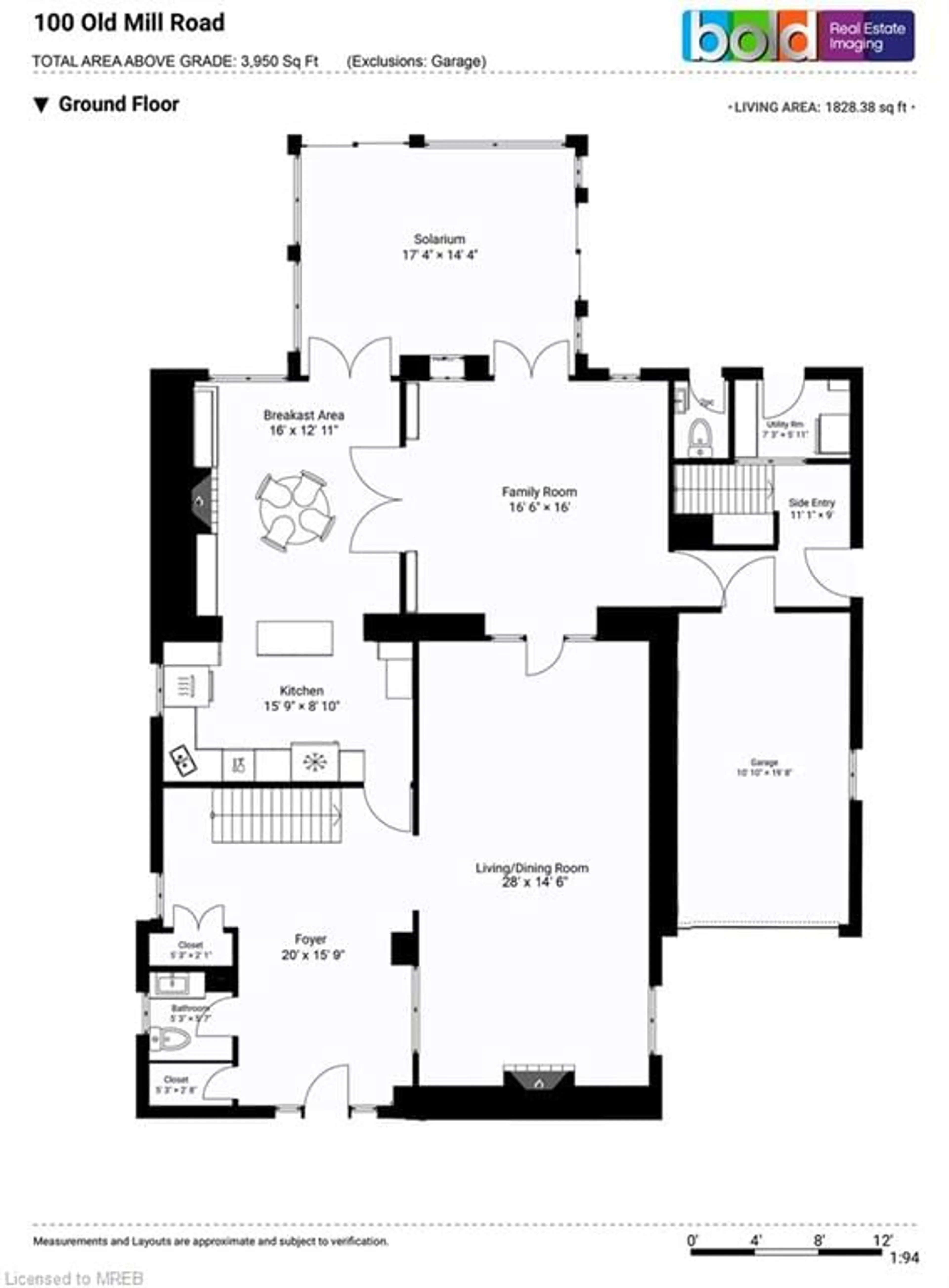 Floor plan for 100 Old Mill Rd, Toronto Ontario M8X 1G8