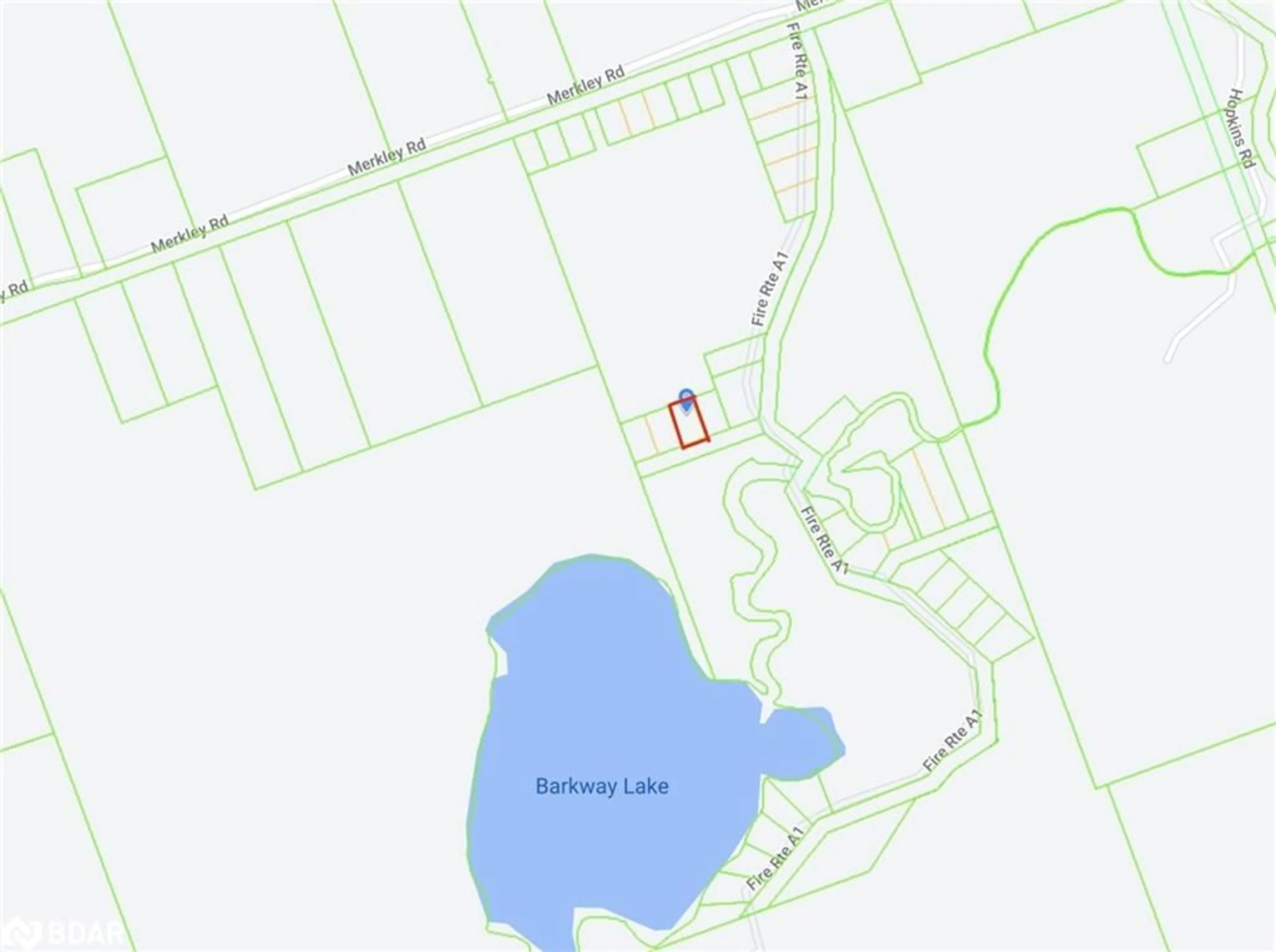 Picture of a map for LOT 21 Unopened Rd All Rd, Gravenhurst Ontario P1P 1R3