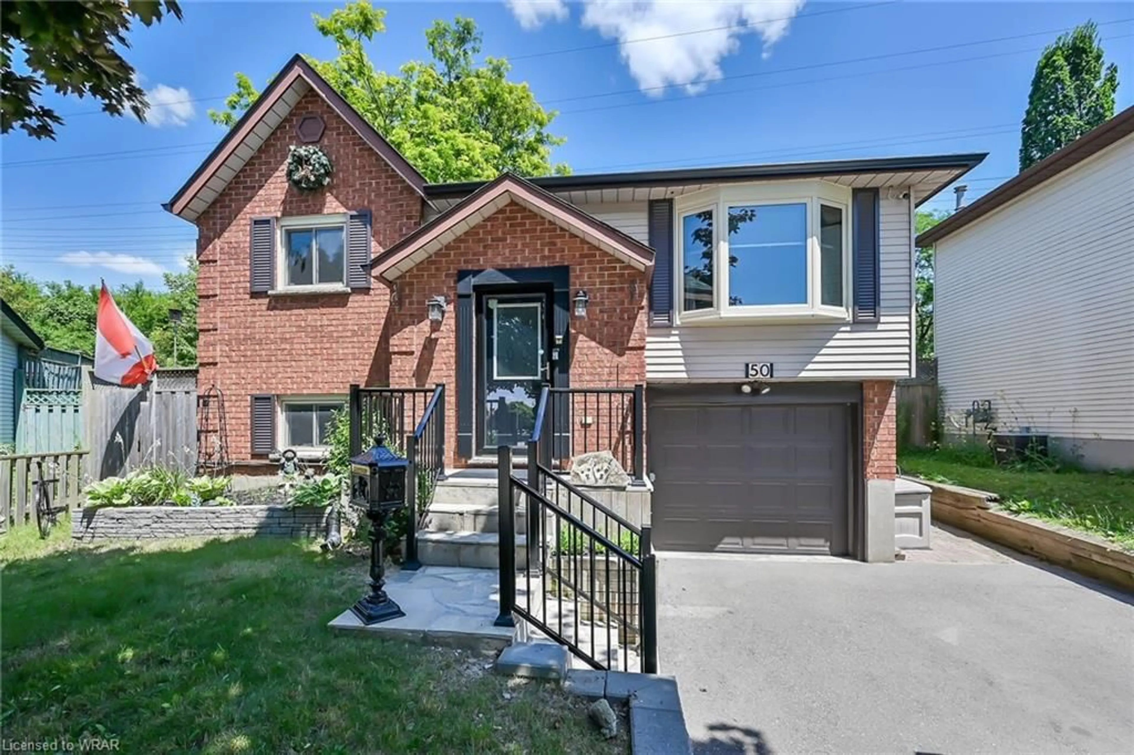 Home with brick exterior material for 50 Woodborough Pl, Cambridge Ontario N1R 7X1