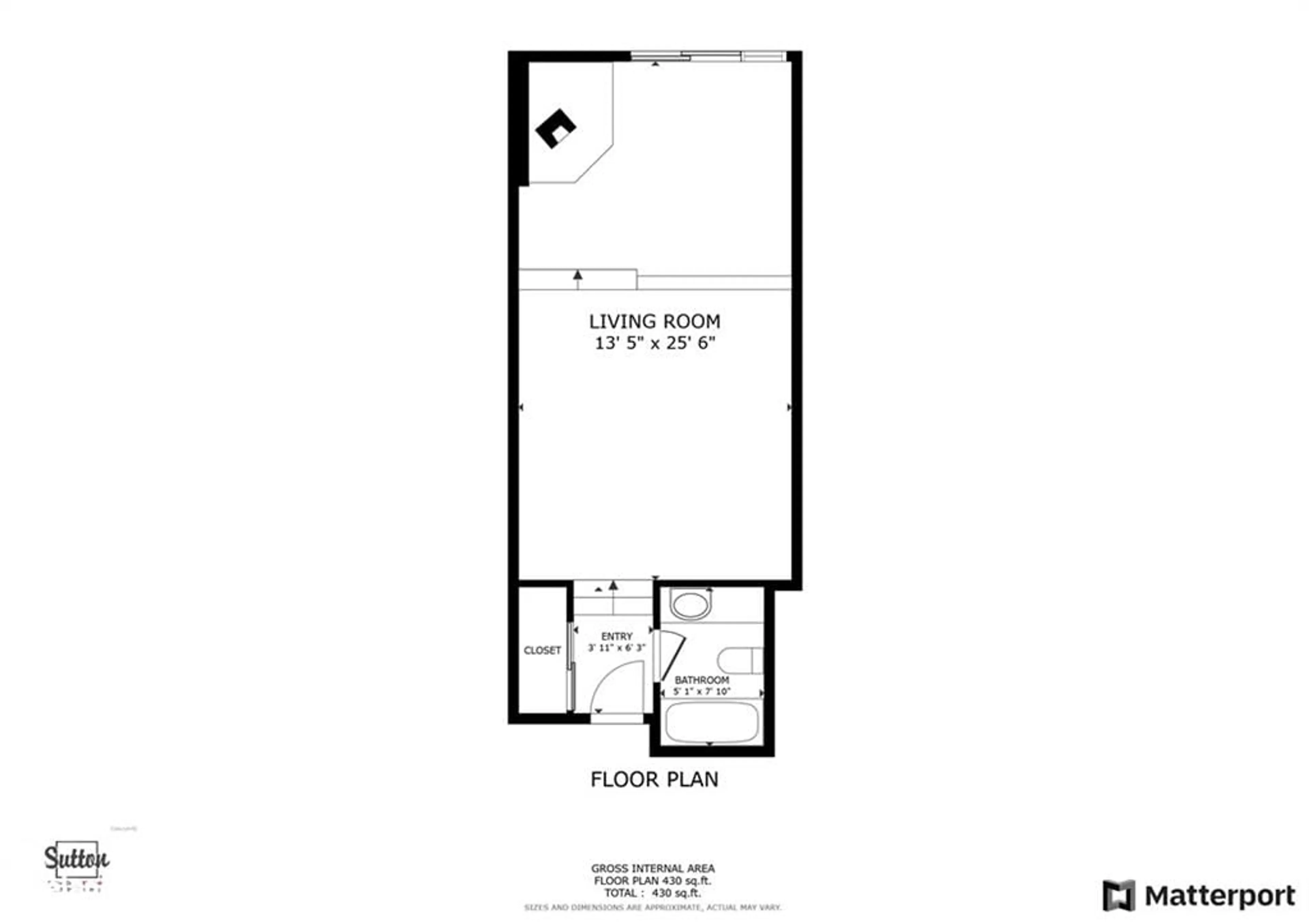 Floor plan for 1235 Deerhurst Dr #302, Huntsville Ontario P1H 2E8