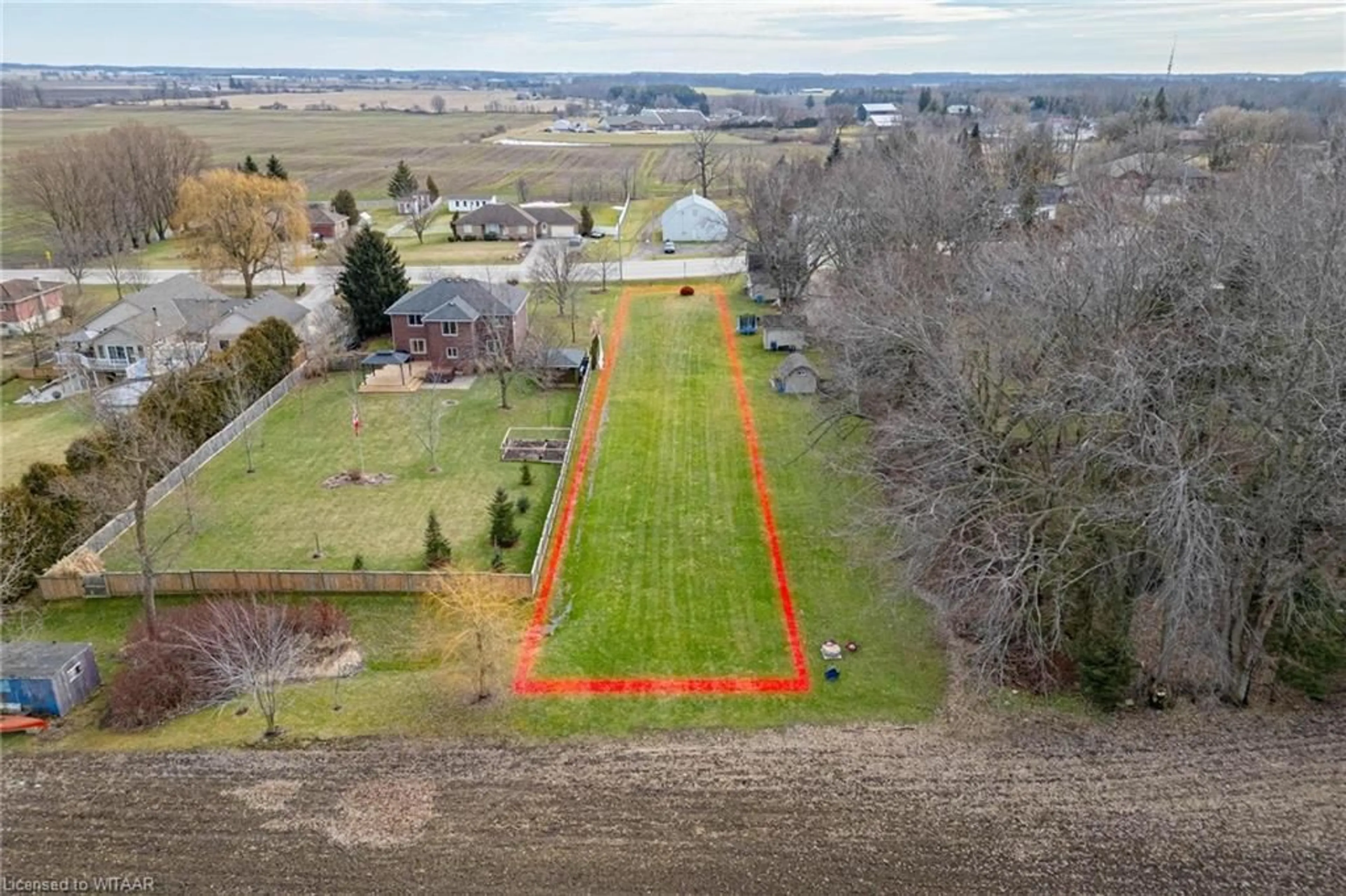 Frontside or backside of a home, the fenced backyard for PART OF LOT 10 Mount Elgin Rd, Mount Elgin Ontario N0J 1N0