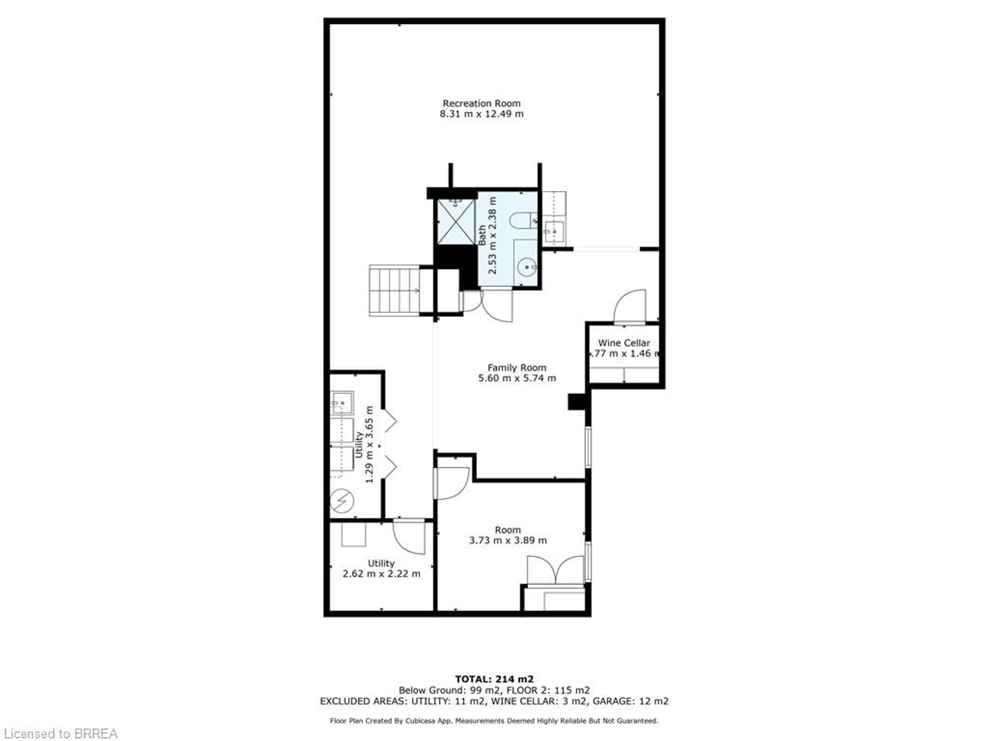 Floor plan for 11 Pinto Crt, Brantford Ontario N3P 1S4