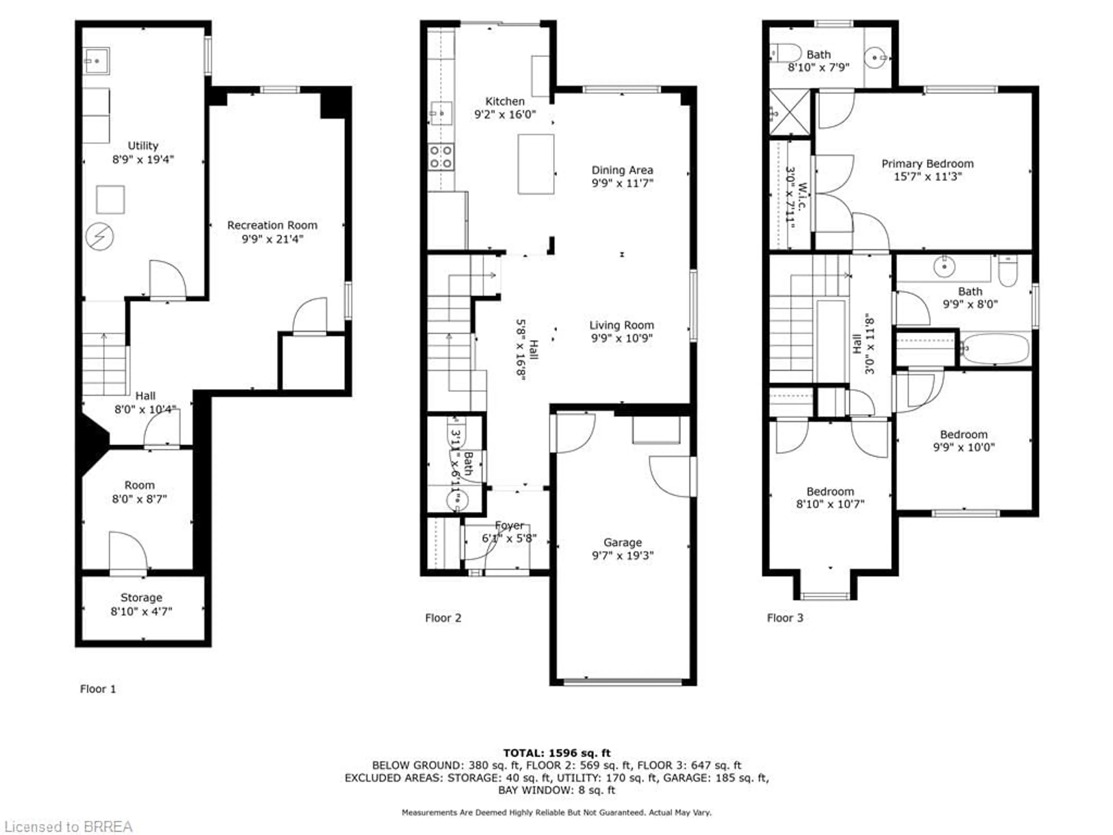 Floor plan for 606 Amelia Cres, Burlington Ontario L7L 6E4