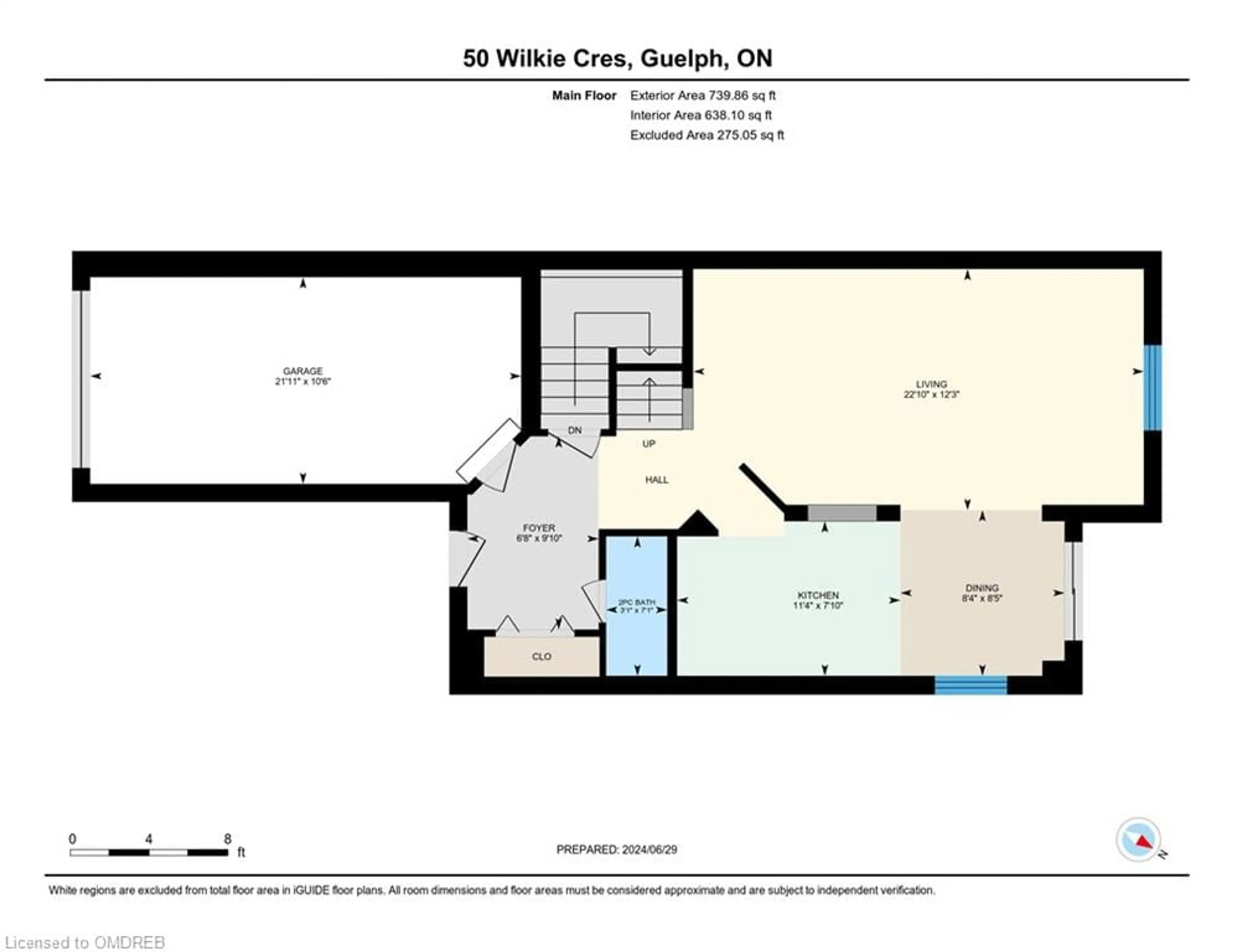 Floor plan for 50 Wilkie Cres, Guelph Ontario N1L 0C2