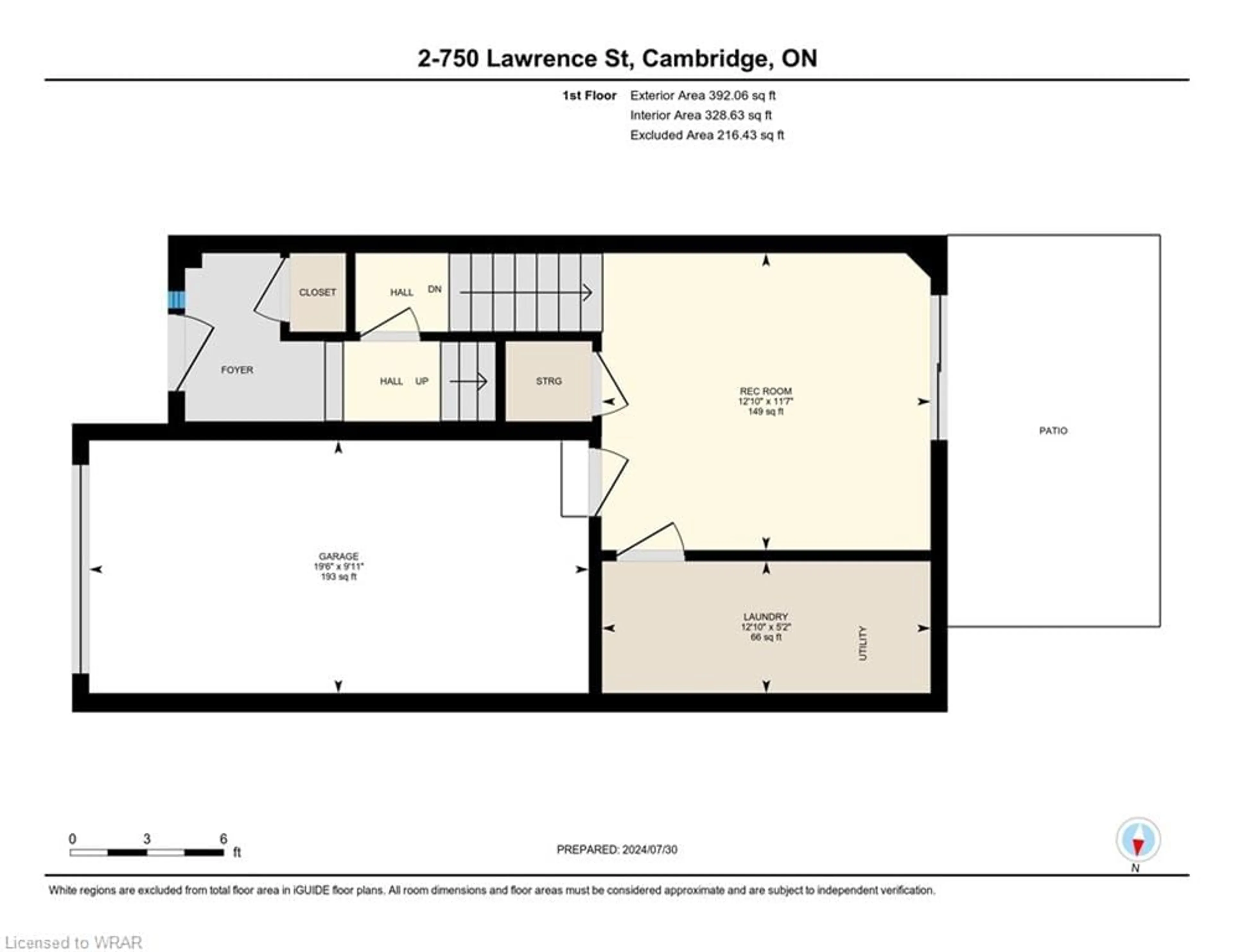 Floor plan for 750 Lawrence St #2, Cambridge Ontario N3H 0A9