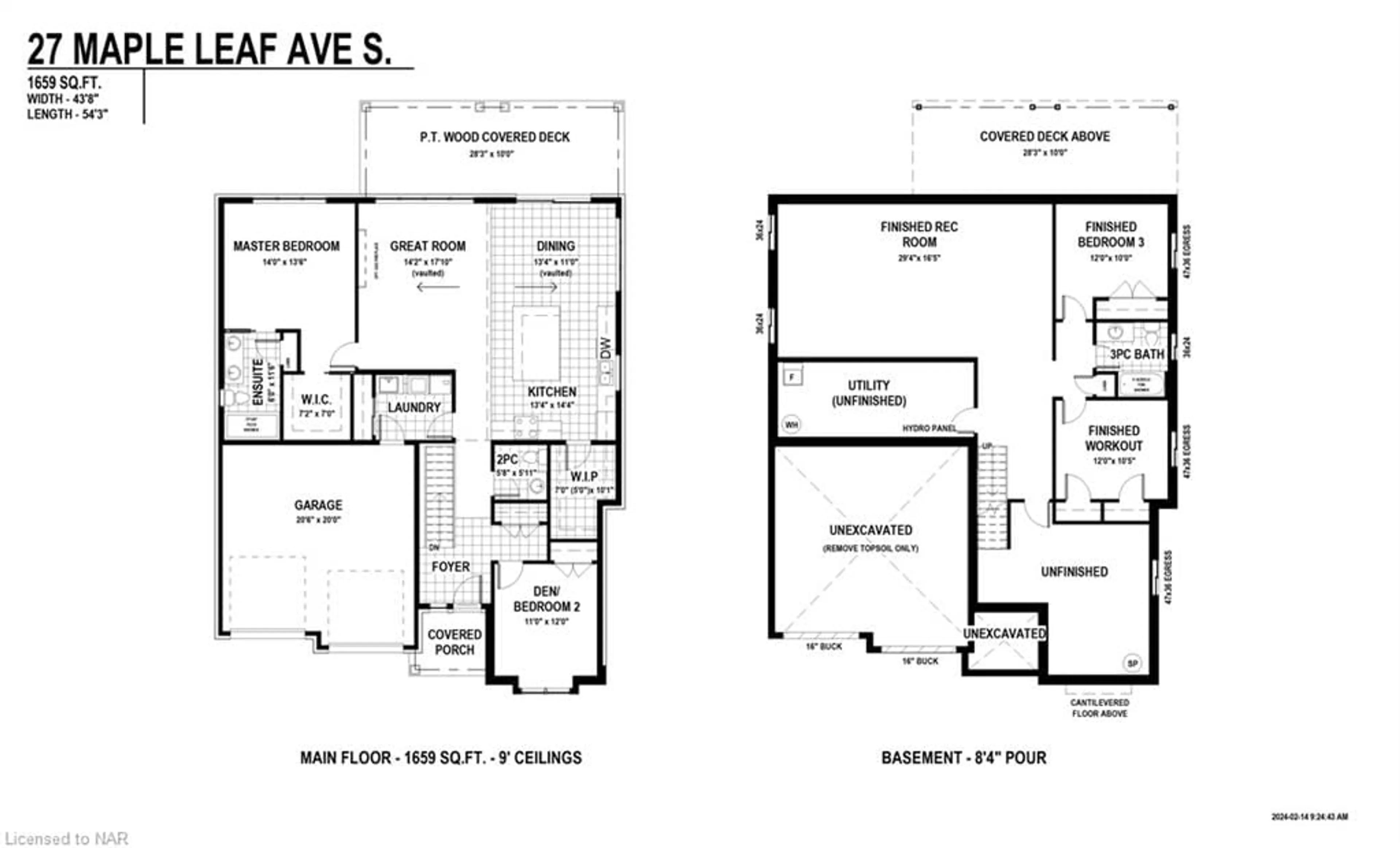 Floor plan for 27 Maple Leaf Ave, Ridgeway Ontario L0S 1N0