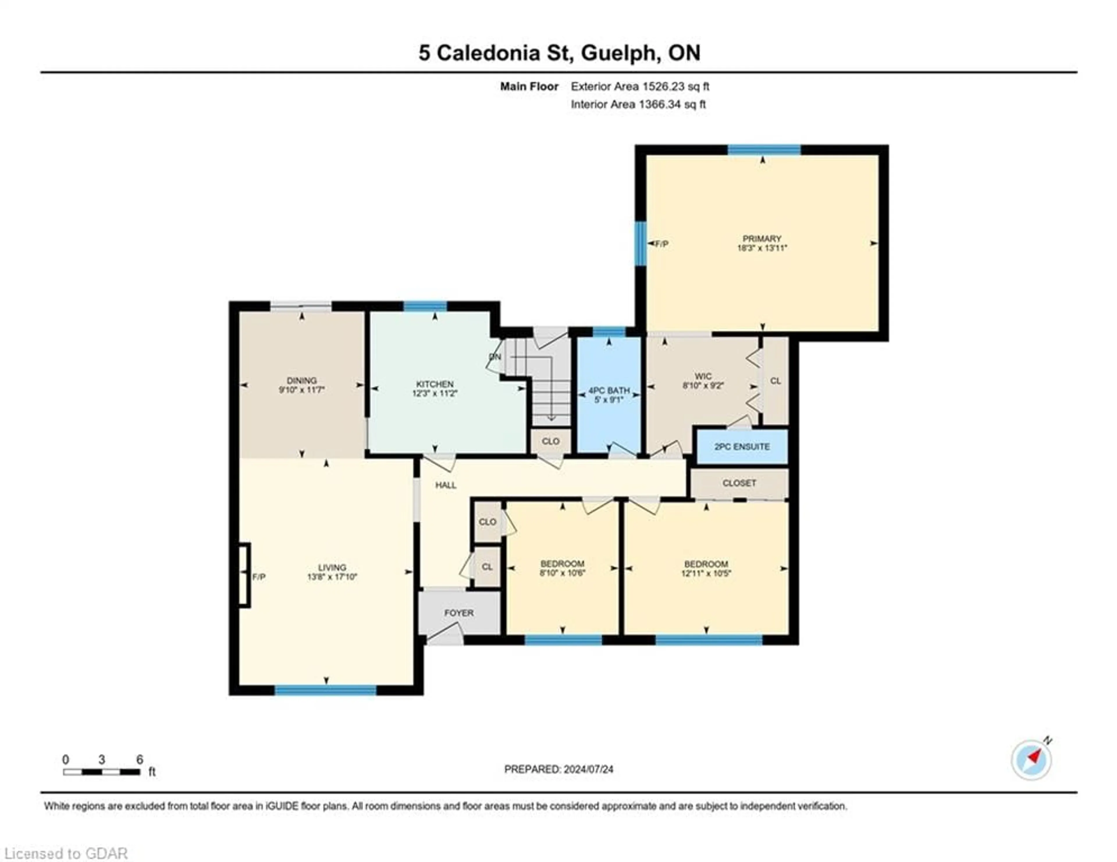 Floor plan for 5 Caledonia St, Guelph Ontario N1G 2C4