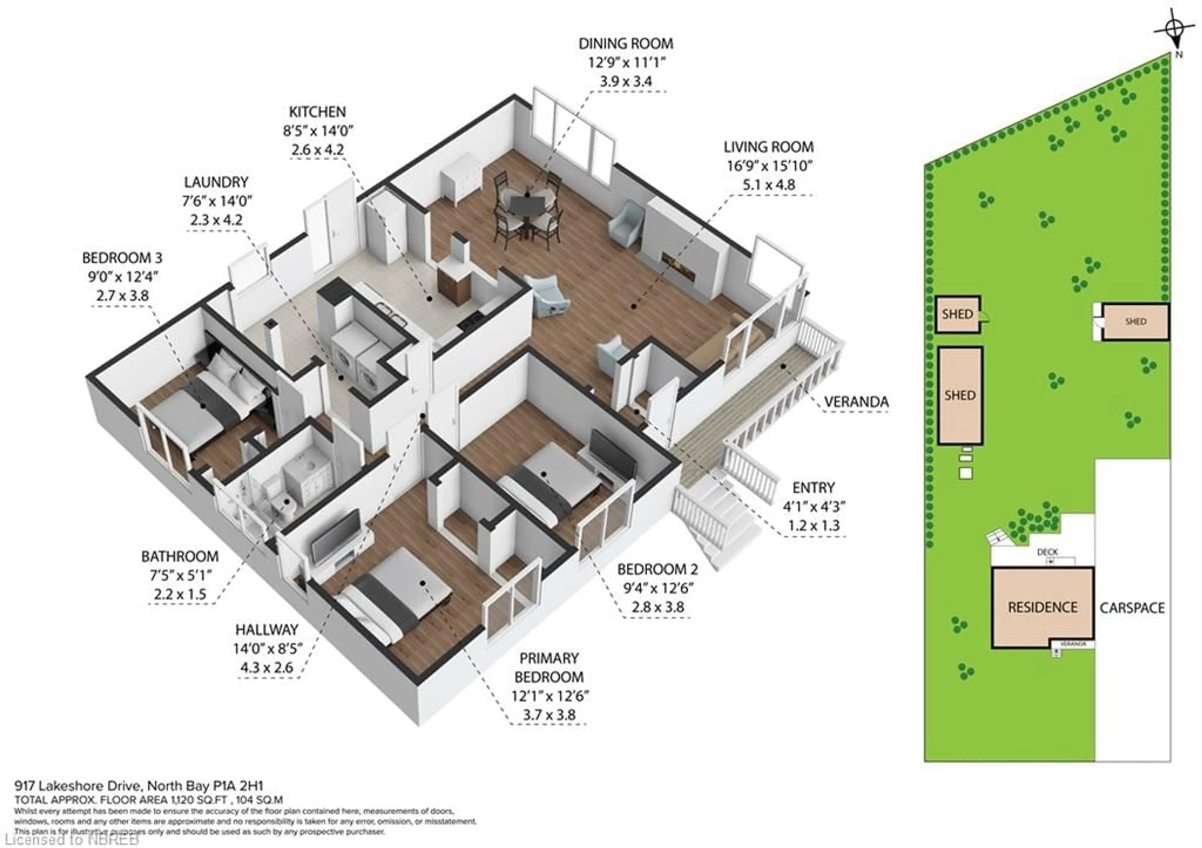 Floor plan for 917 Lakeshore Dr, North Bay Ontario P1A 2H1