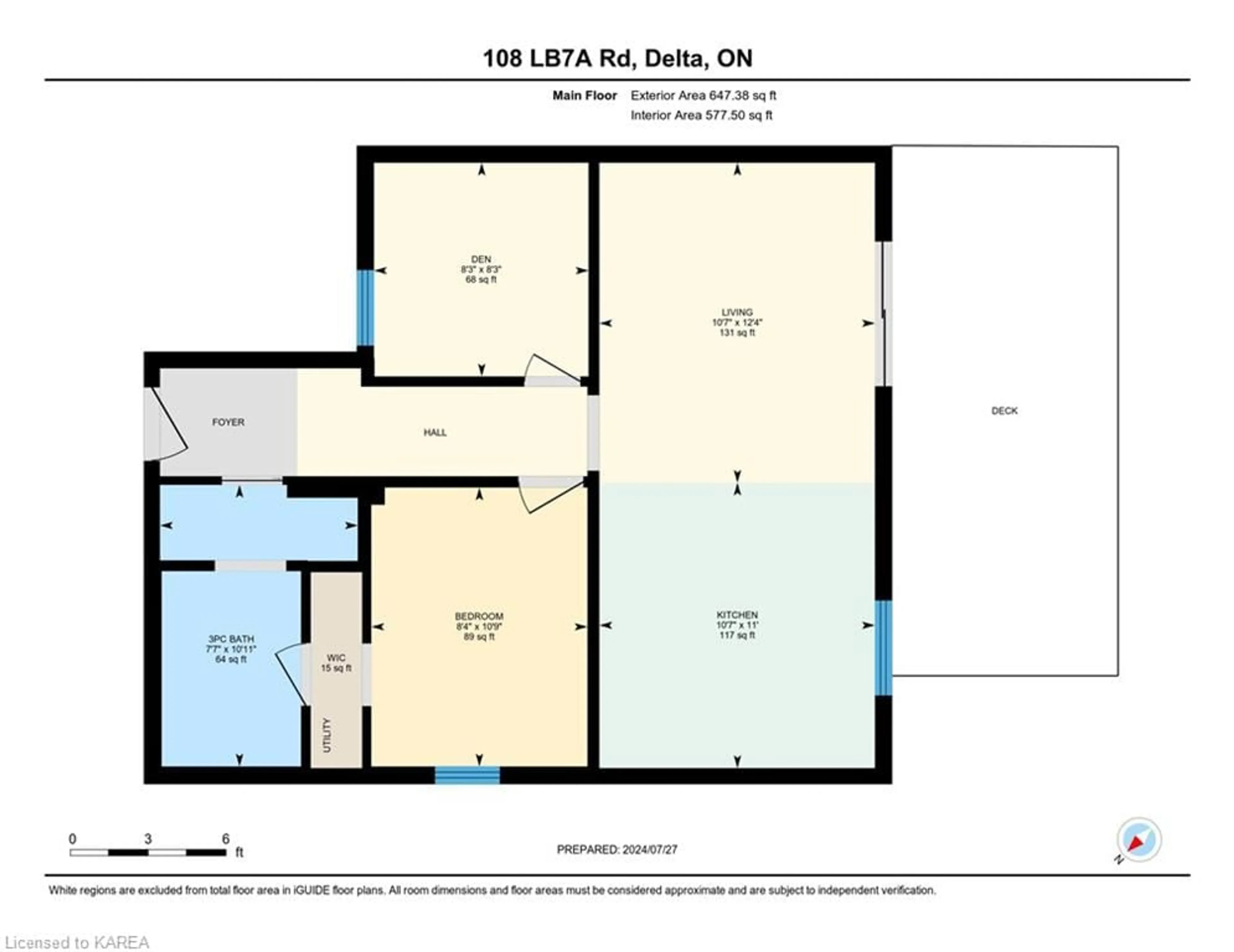 Floor plan for 108 Lb7a Rd, Delta Ontario K0E 1L0