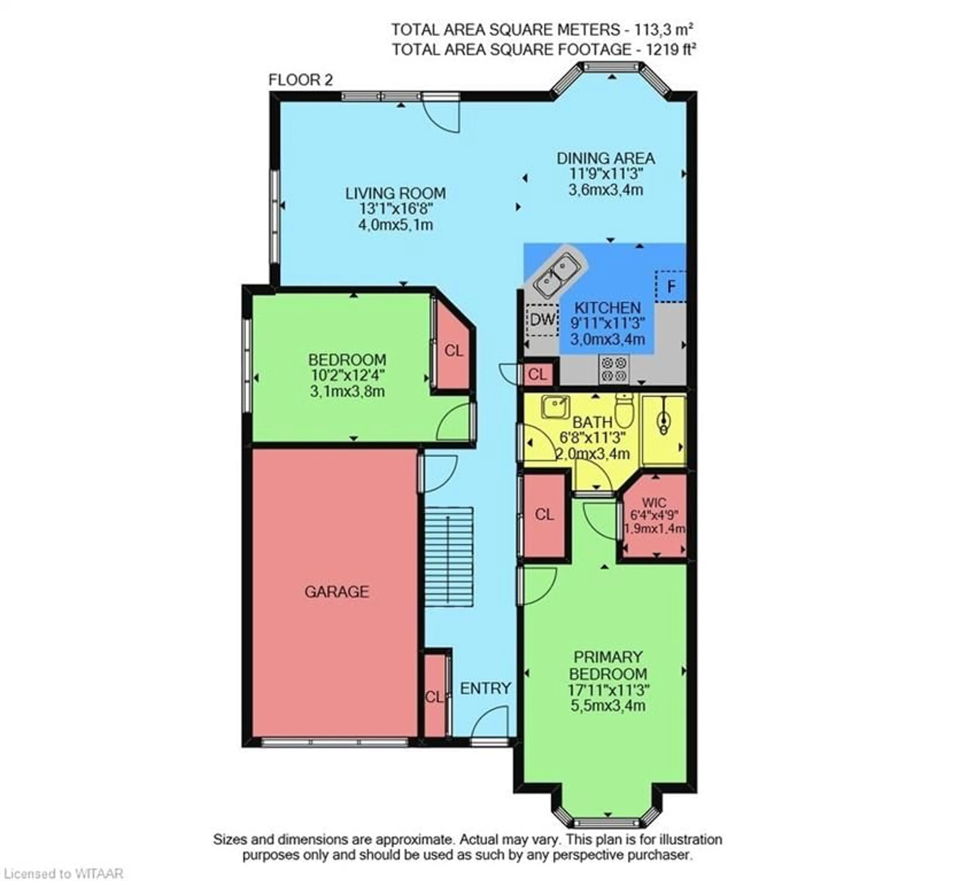 Floor plan for 875 Thistledown Way #23, London Ontario N6G 5G5