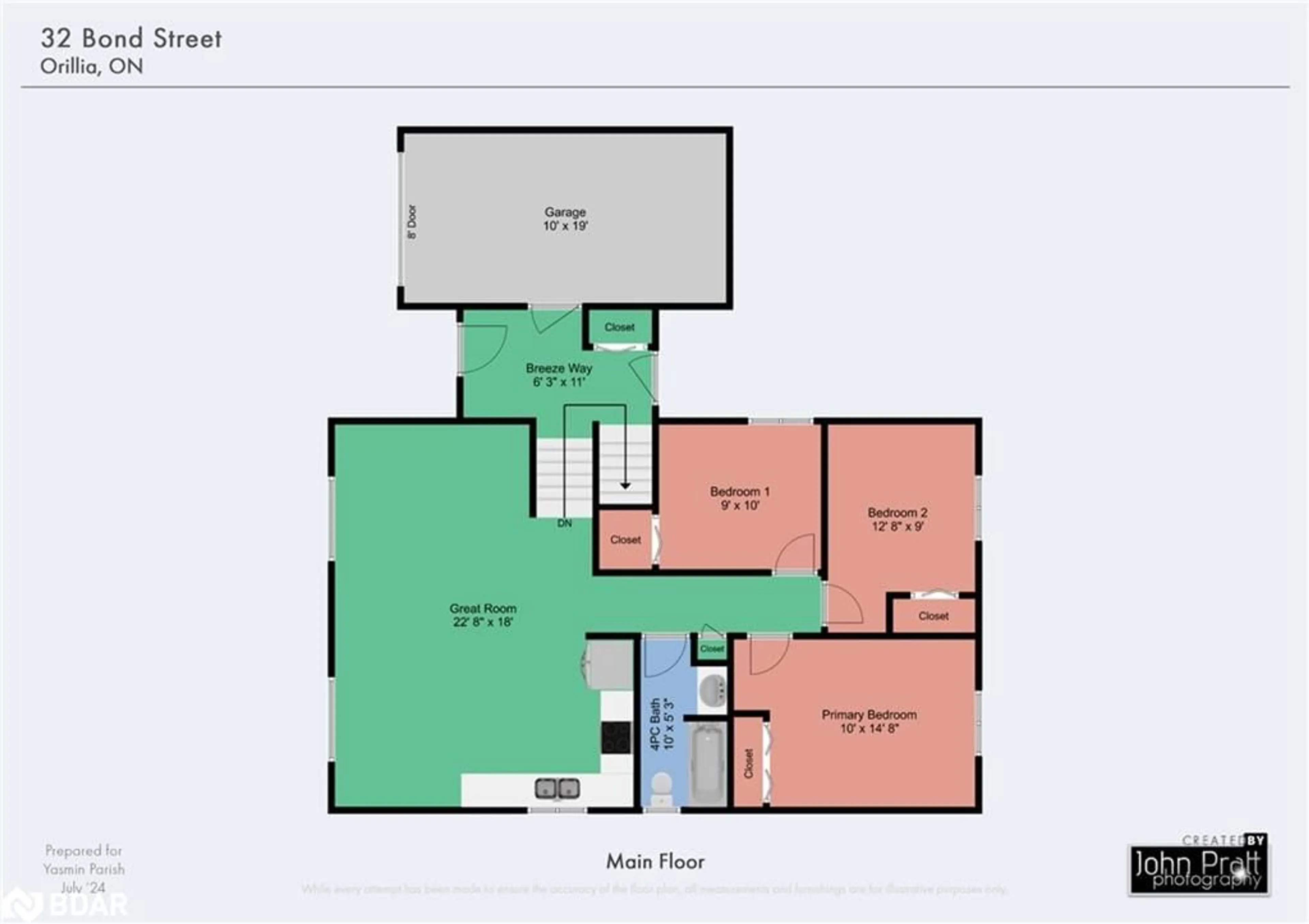 Floor plan for 32 Bond St, Orillia Ontario L3V 1J5