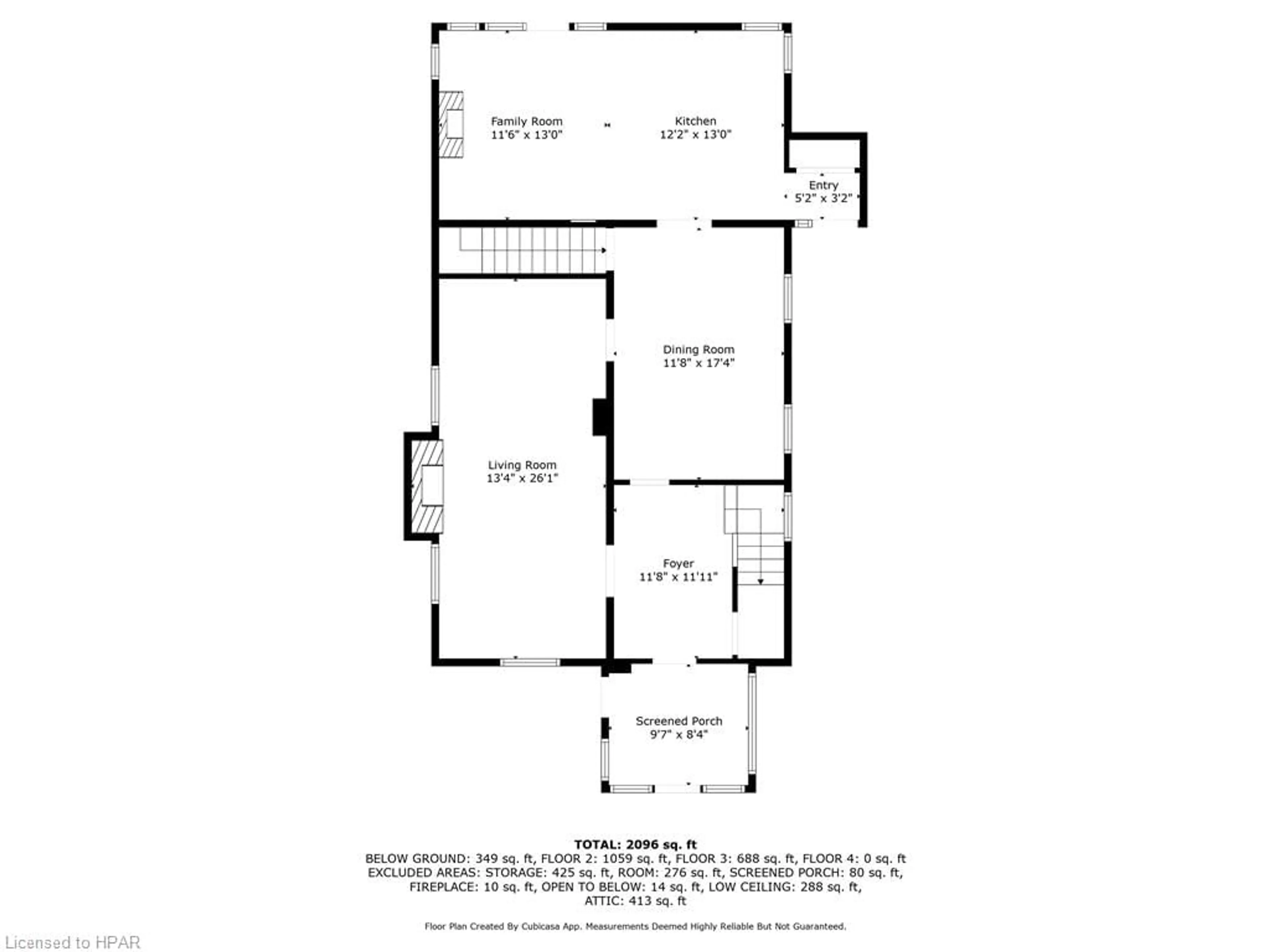 Floor plan for 126 Nelson St, Goderich Ontario N7A 1R9