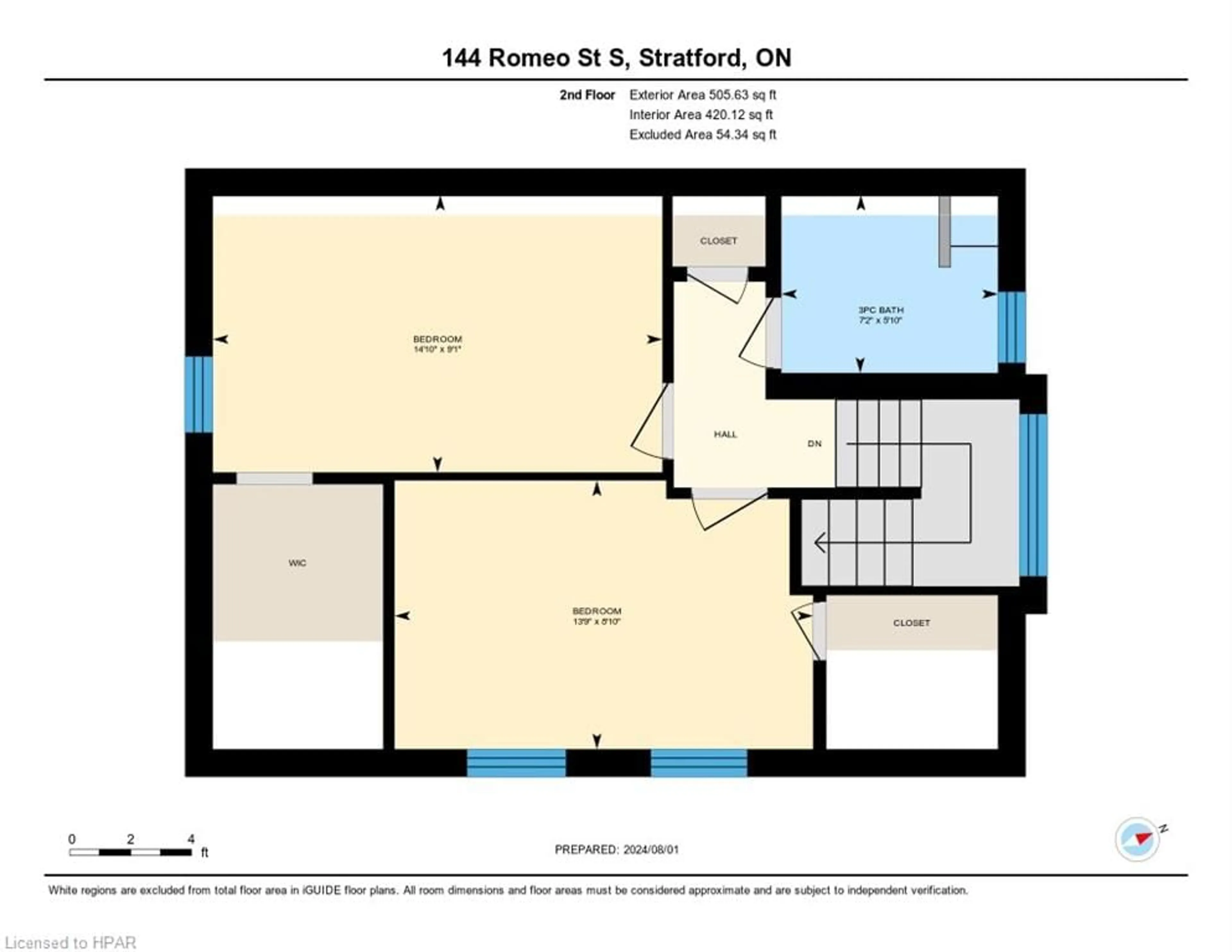 Floor plan for 144 Romeo St, Stratford Ontario N5A 4S9