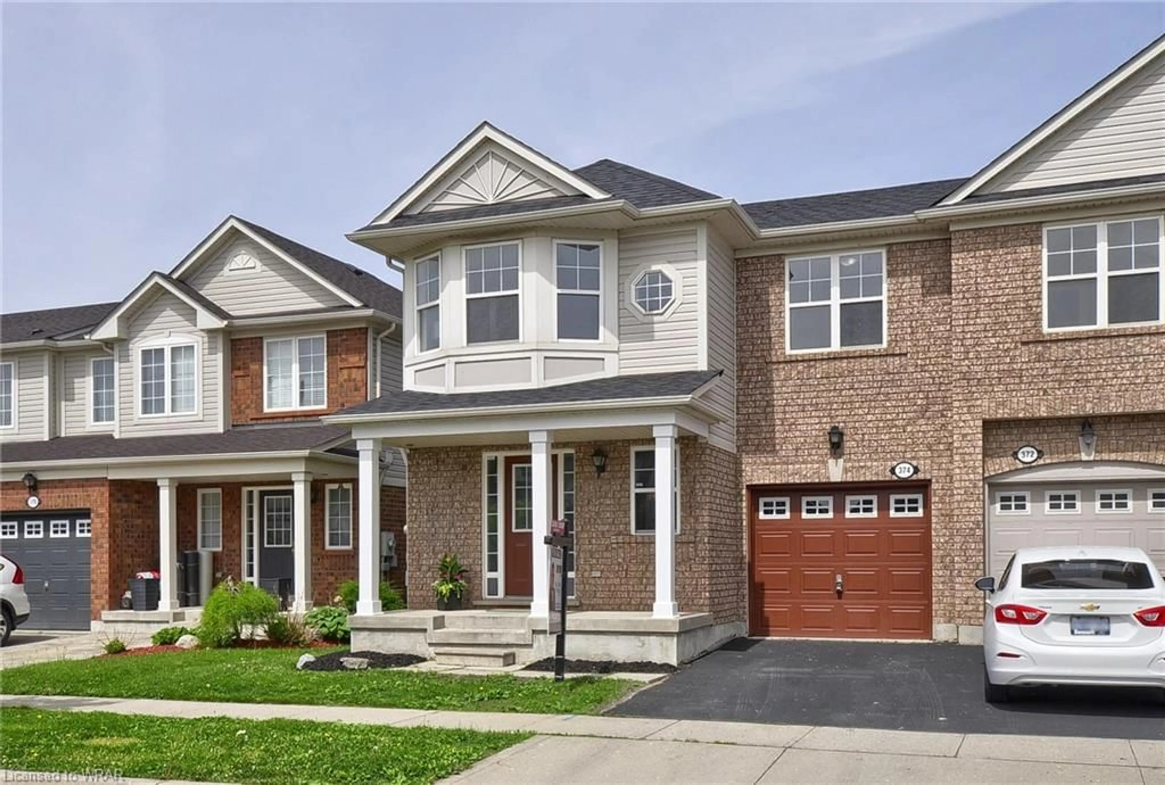 Home with brick exterior material for 374 Garth Massey Dr, Cambridge Ontario N1T 2K5