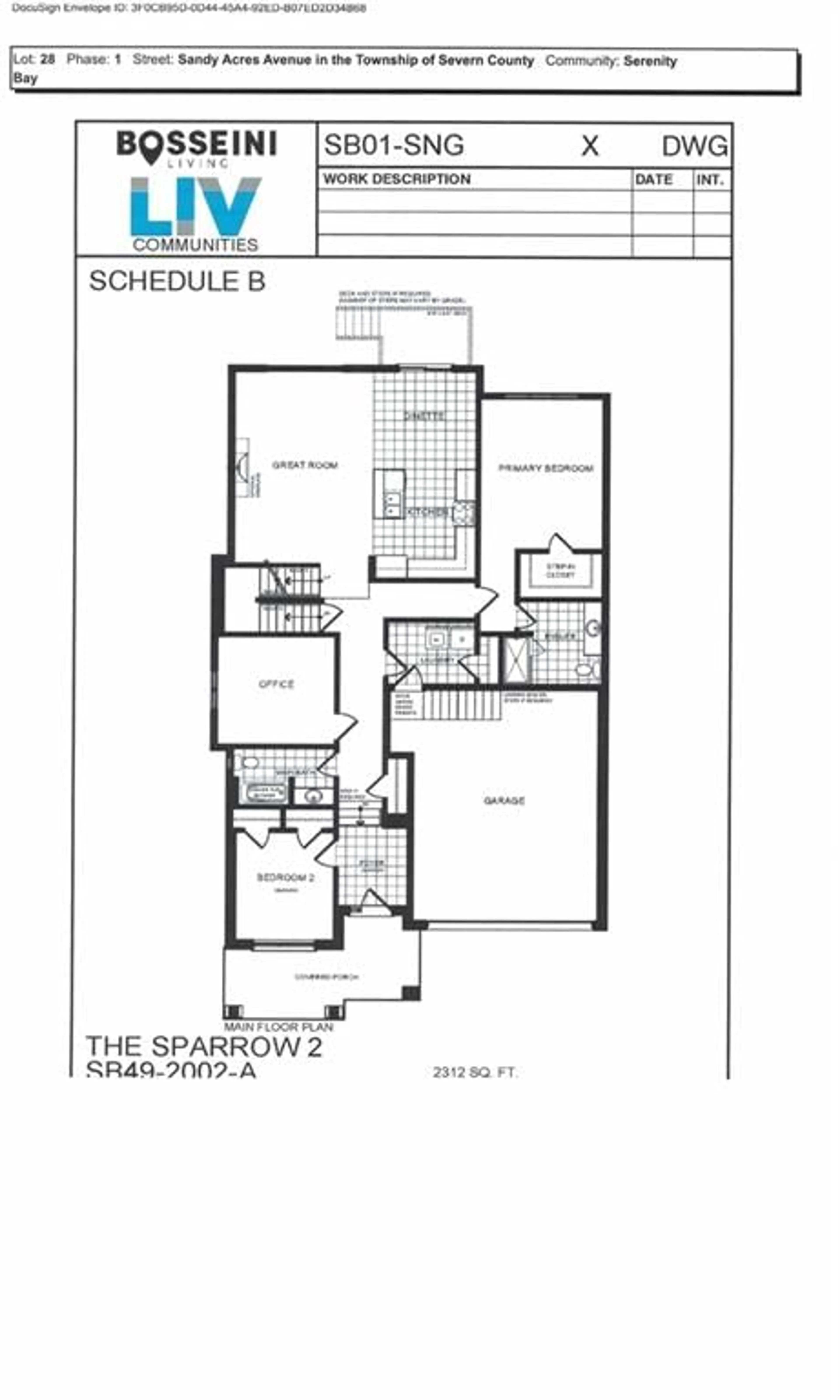 Floor plan for LOT 26 Sandy Acres Ave, Severn Ontario L3V 8R3