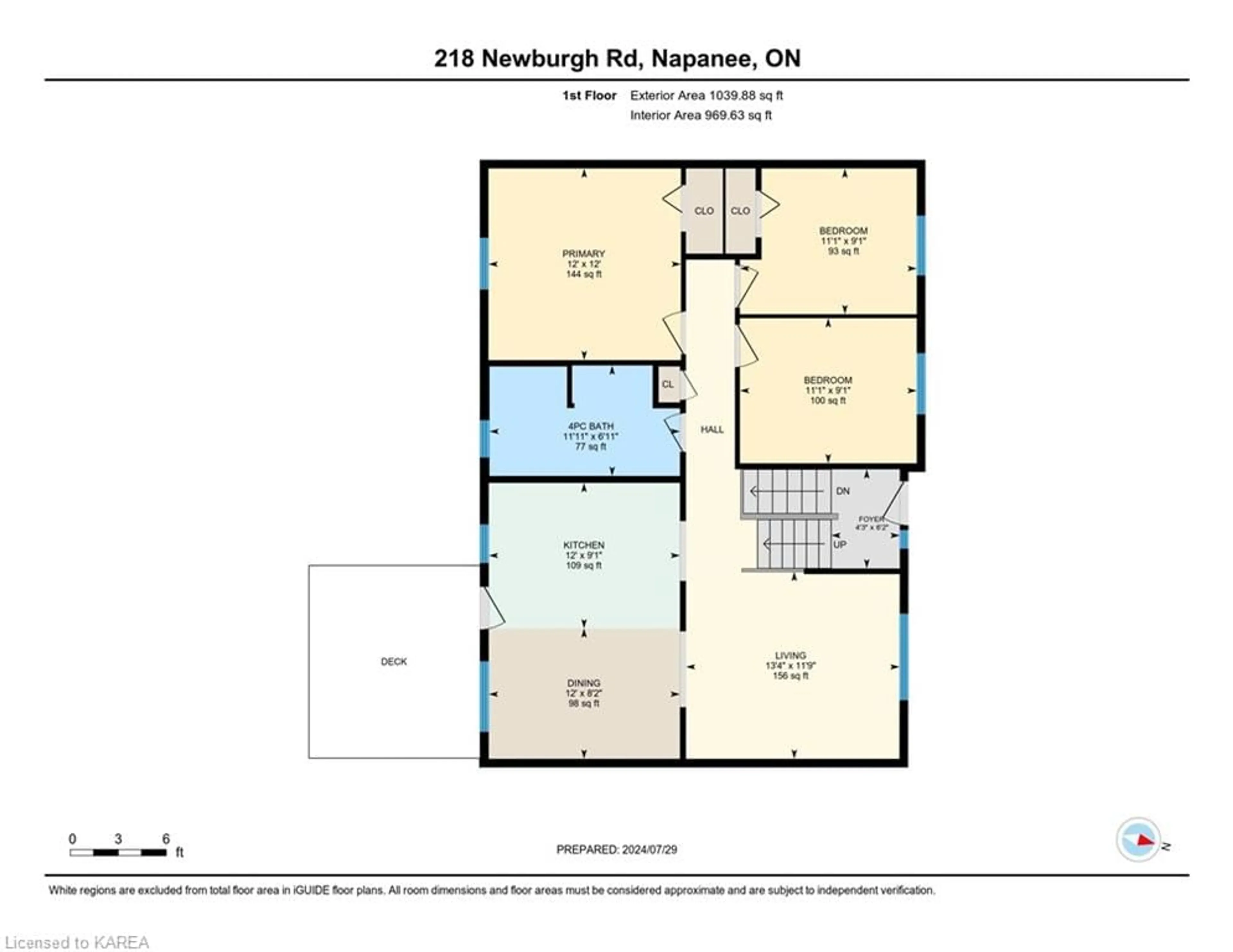 Floor plan for 218 Newburgh Rd, Napanee Ontario K7R 1C9