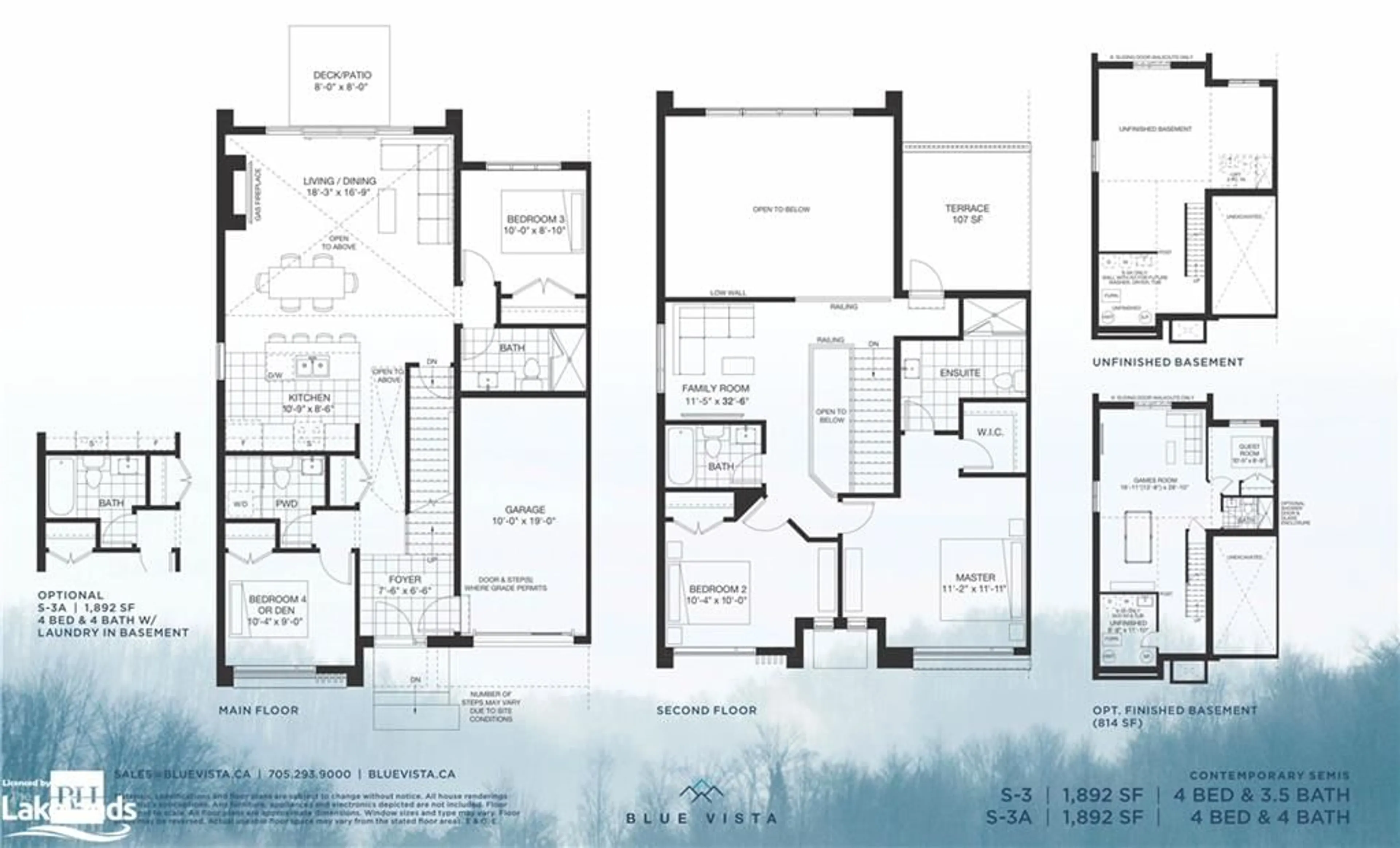 Floor plan for LOT 47L B St, The Blue Mountains Ontario L9Y 0K8