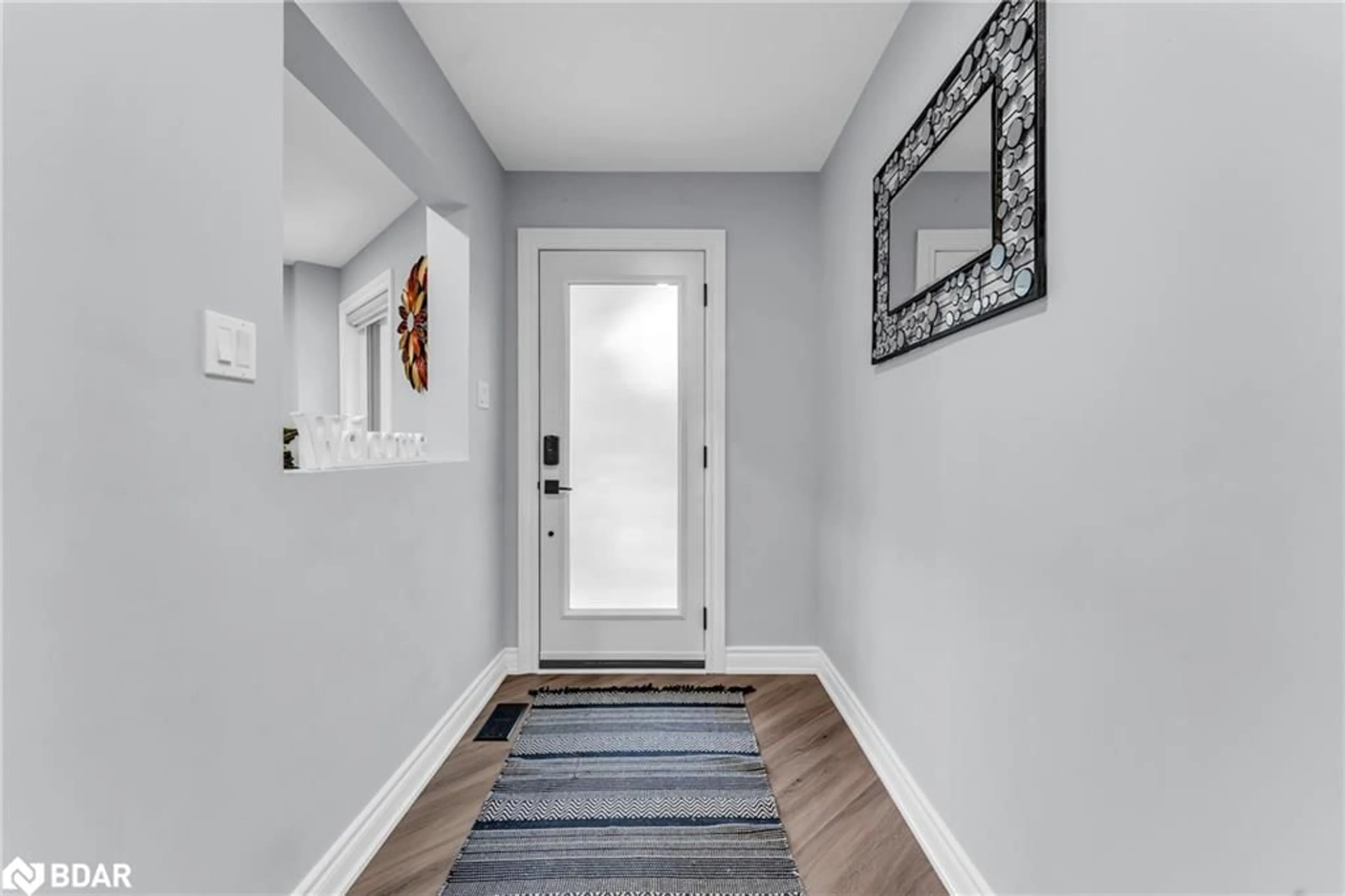 Indoor entryway, wood floors for 221 Lisa Marie Dr, Orangeville Ontario L9W 4P6