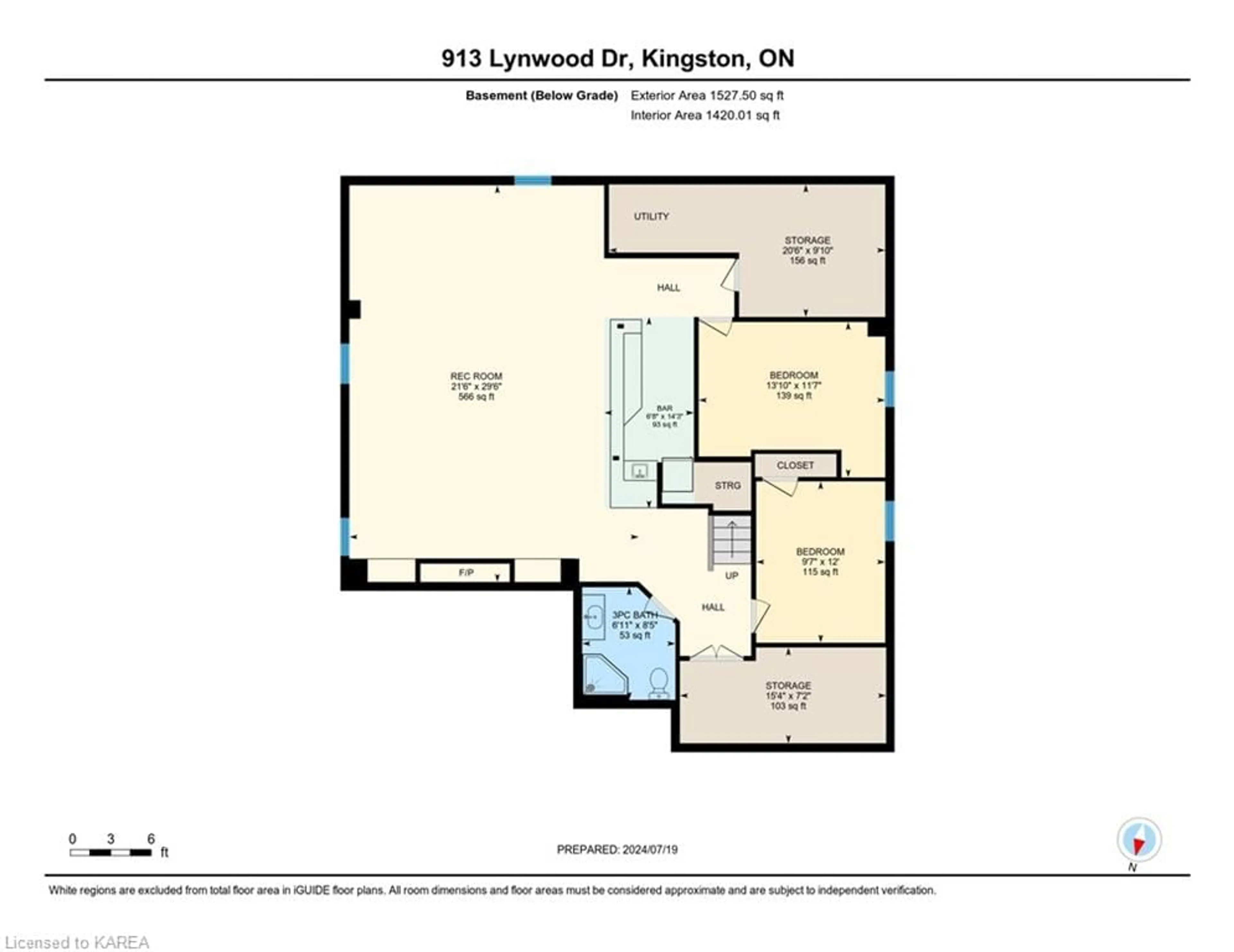 Floor plan for 913 Lynwood Dr, Kingston Ontario K7P 2K8