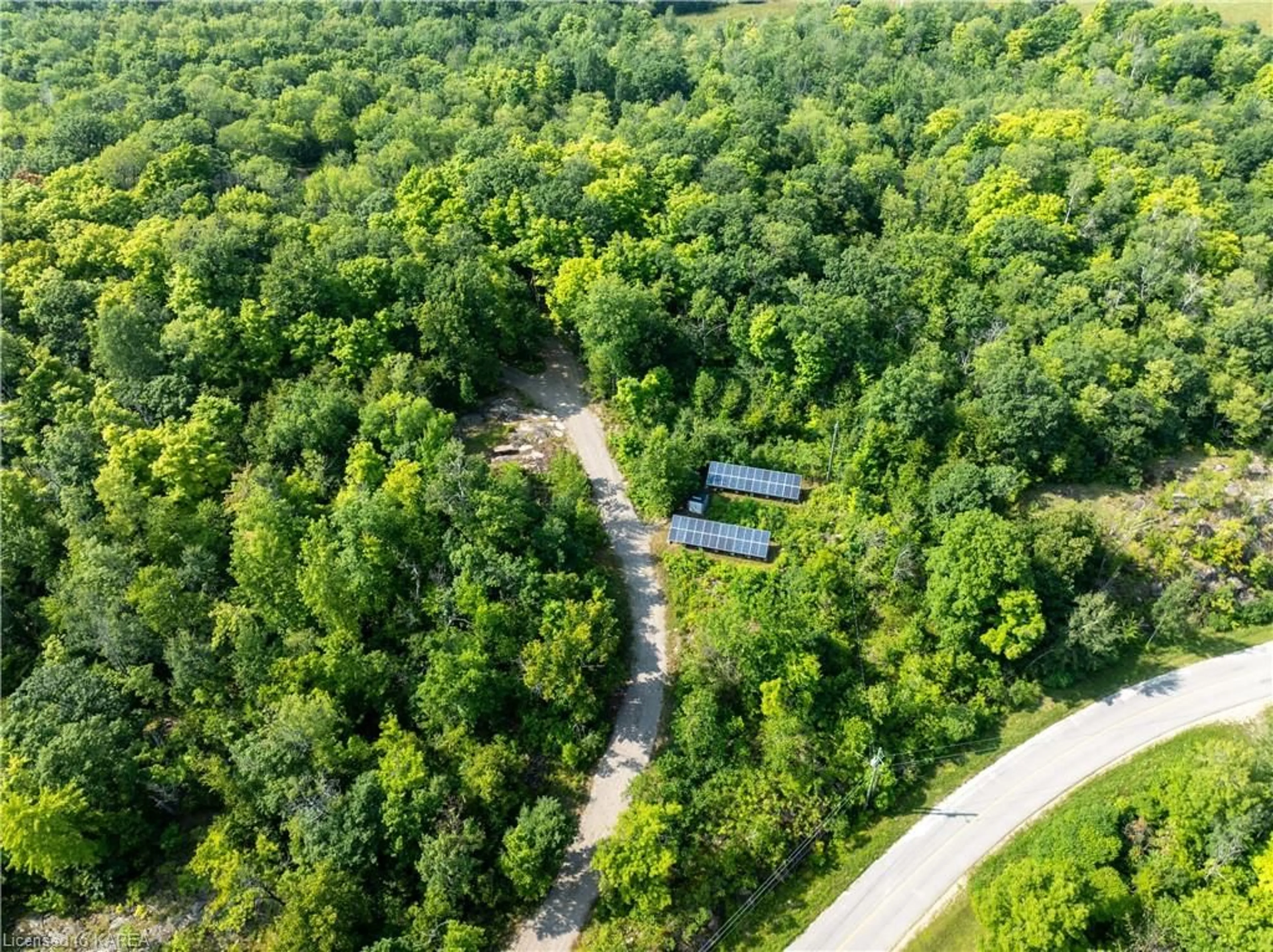 A pic from exterior of the house or condo, forest for 572 Oak Bluffs Rd, Maberly Ontario K0H 2B0