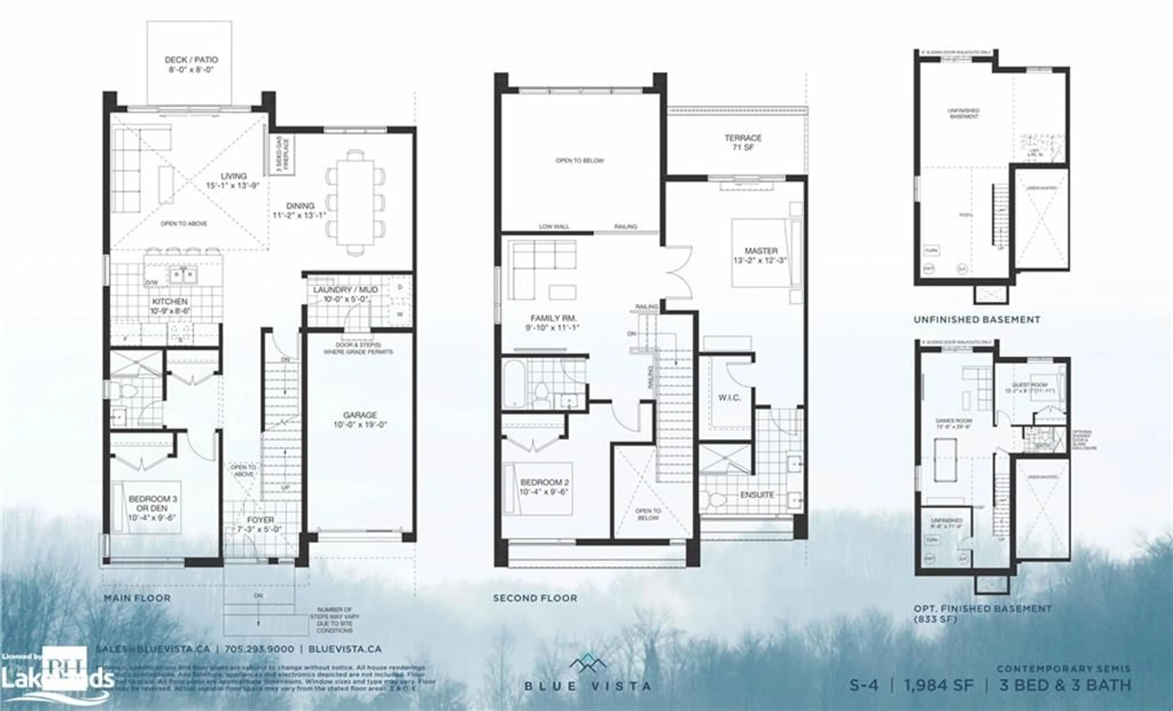 Floor plan for LOT 54R B St, The Blue Mountains Ontario L9Y 0K8