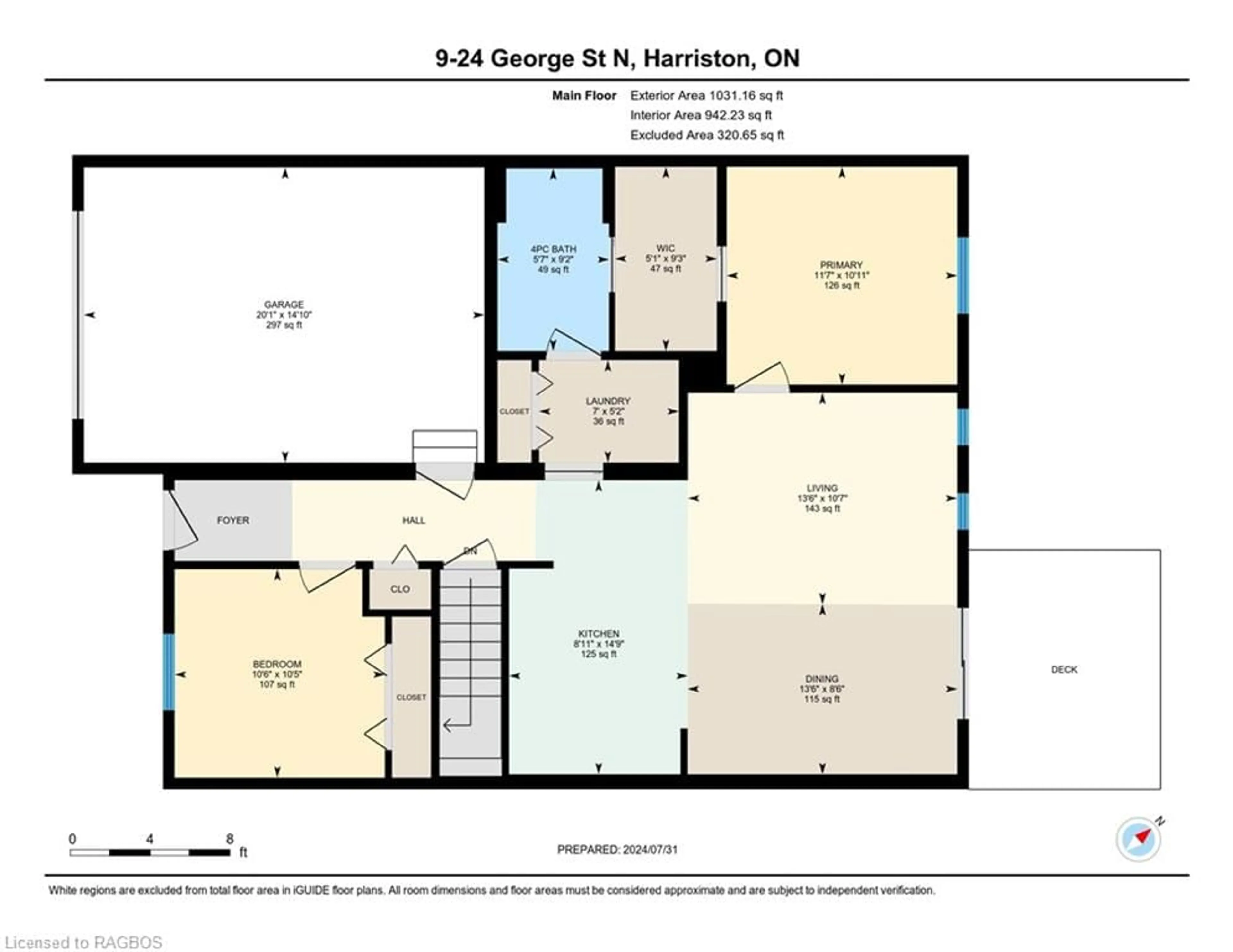 Floor plan for 24 George St #9, Harriston Ontario N0G 1Z0