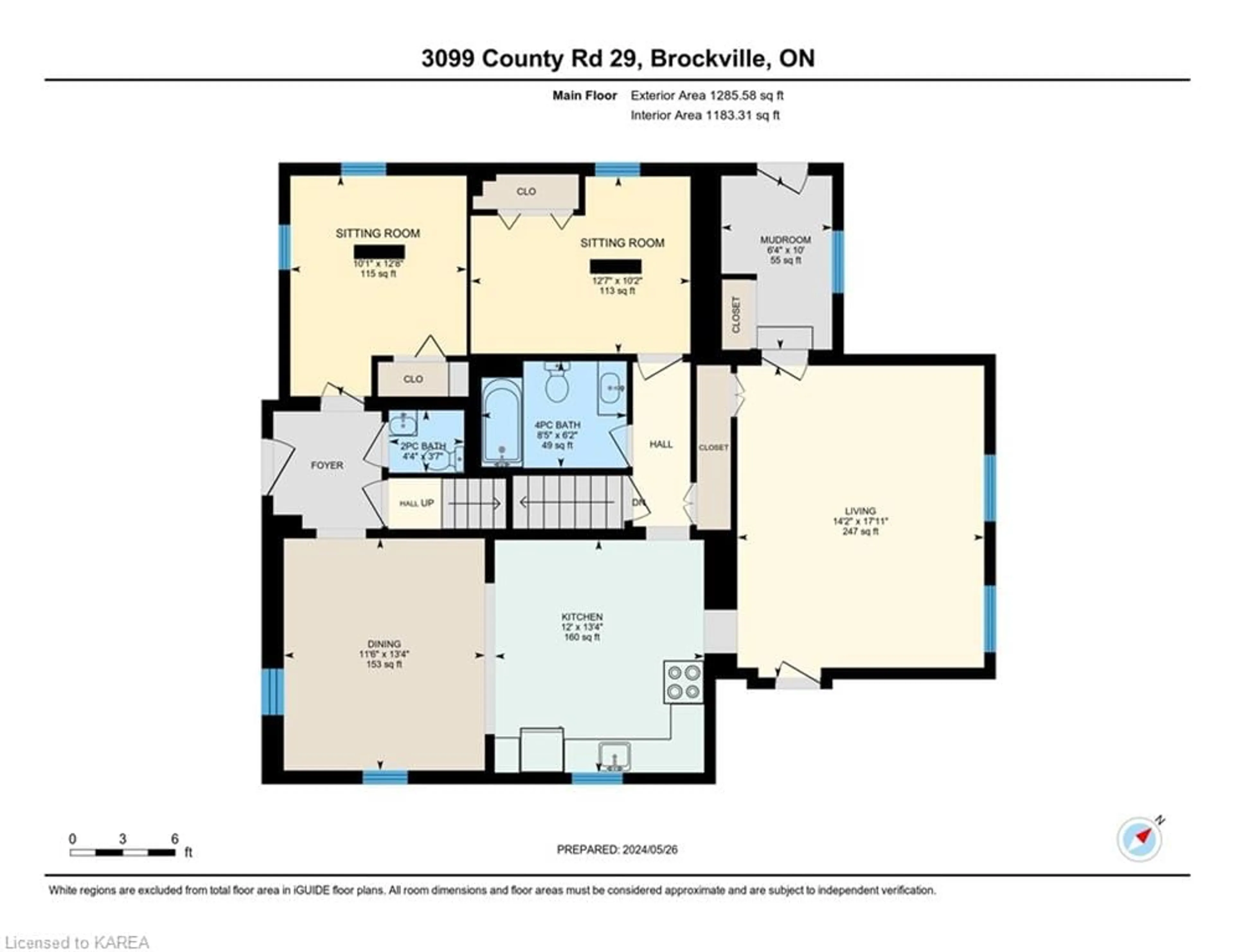 Floor plan for 3099 County 29 Rd, Brockville Ontario K6T 1A2