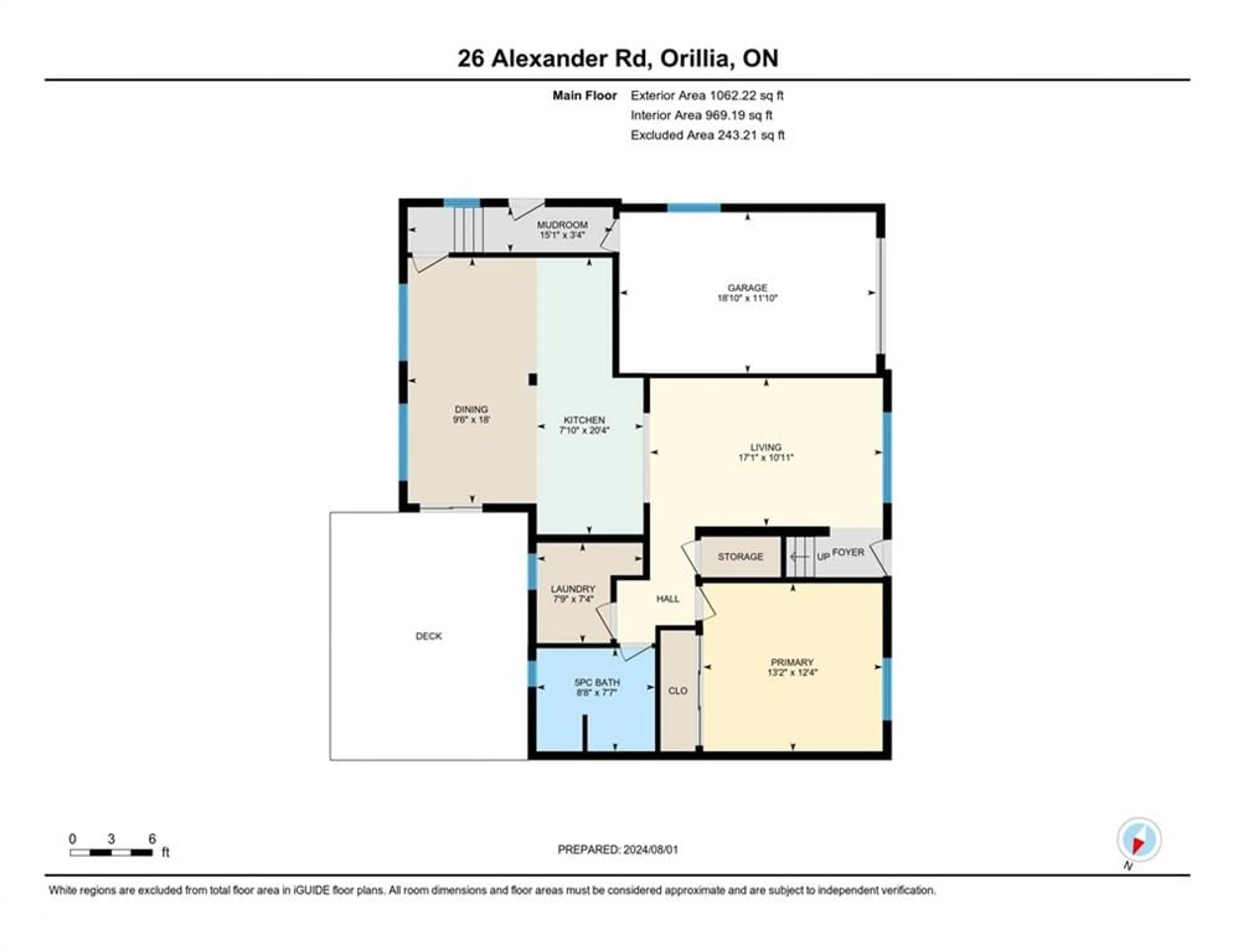 Floor plan for 26 Alexander Rd, Orillia Ontario L3V 5L8