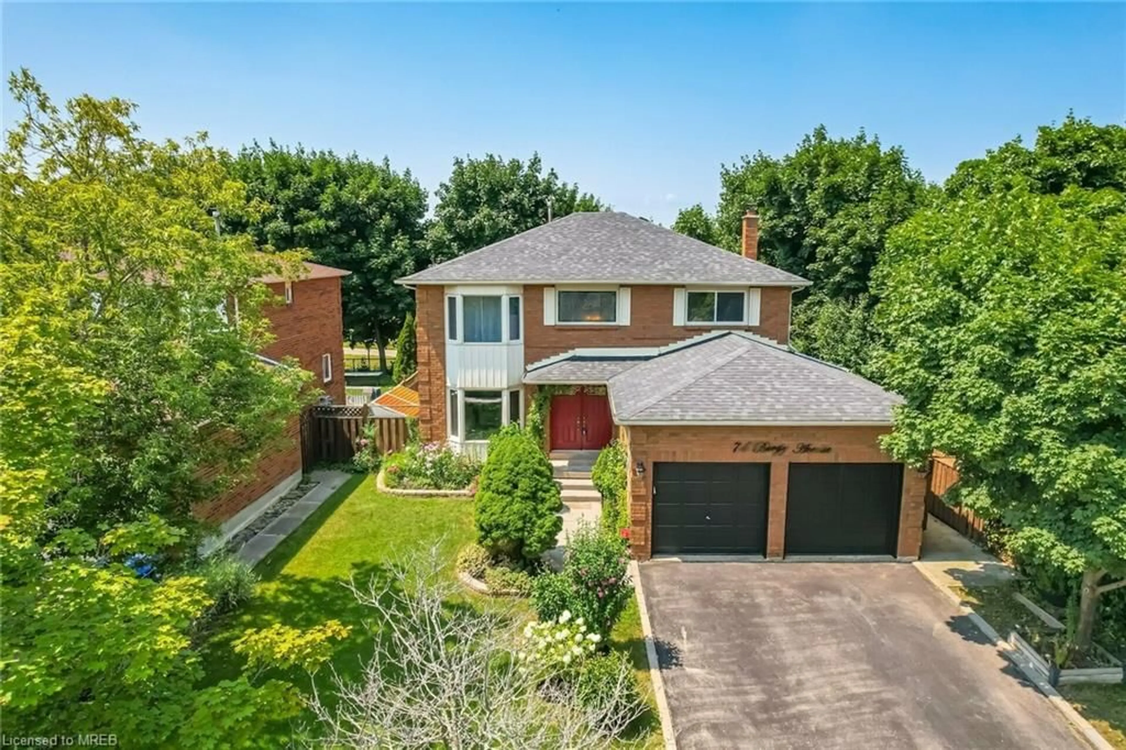 Home with brick exterior material for 74 Burgby Ave, Peel Ontario L6X 3A4