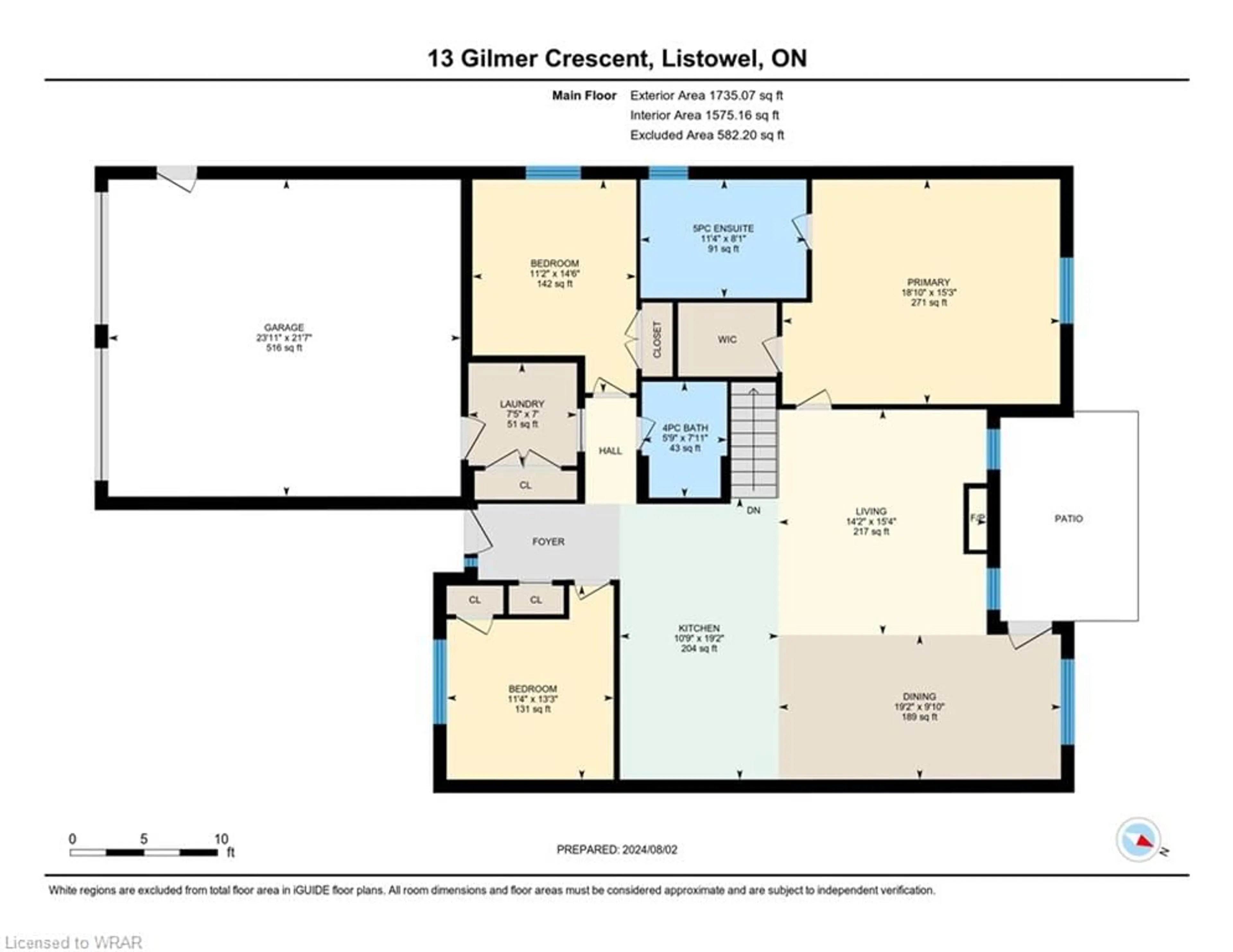 Floor plan for 13 Gilmer Cres, Listowel Ontario N4W 0H2