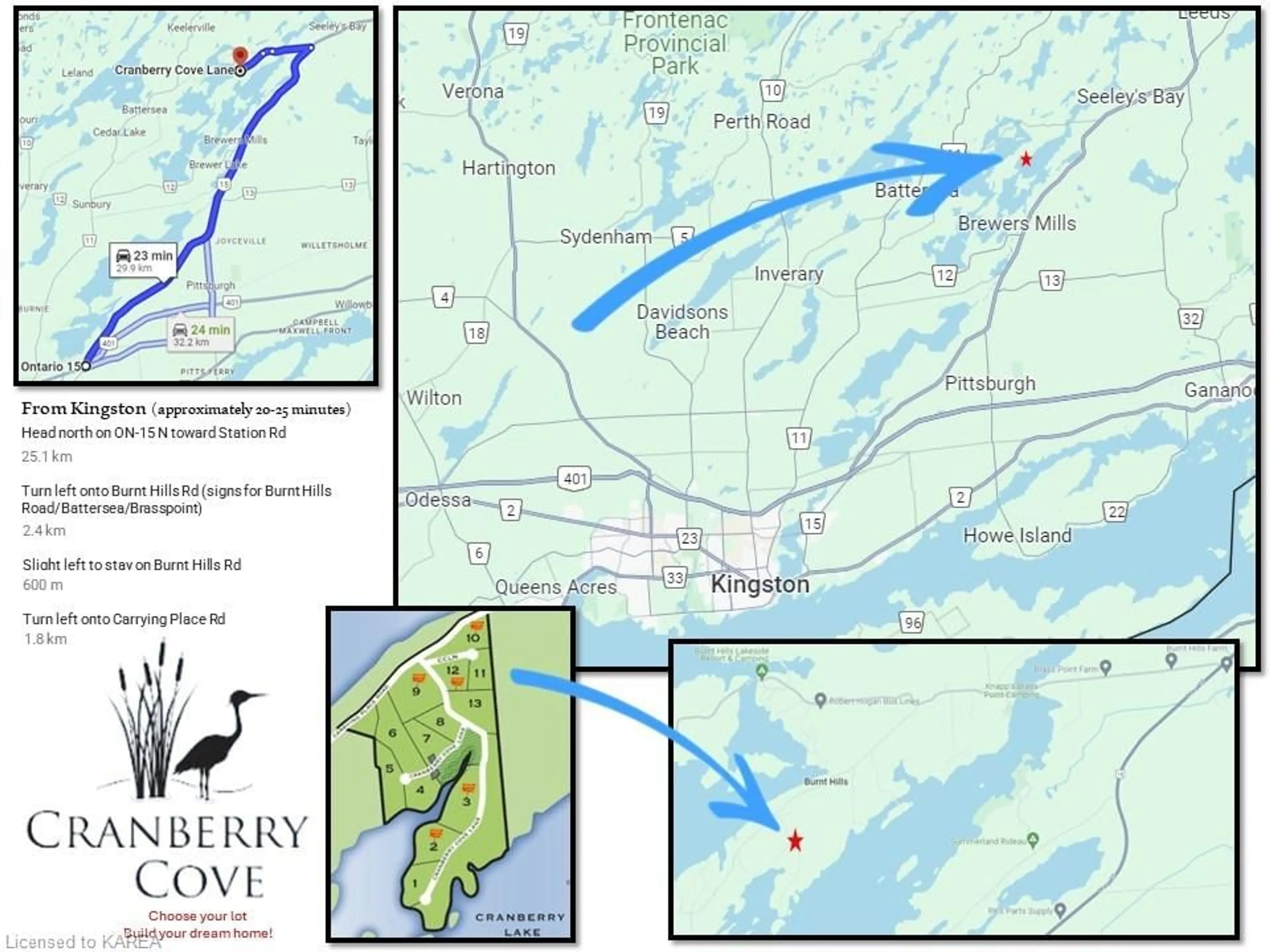 Picture of a map for LOT 10 Winterberry Lane, Frontenac Ontario K0H 2N0