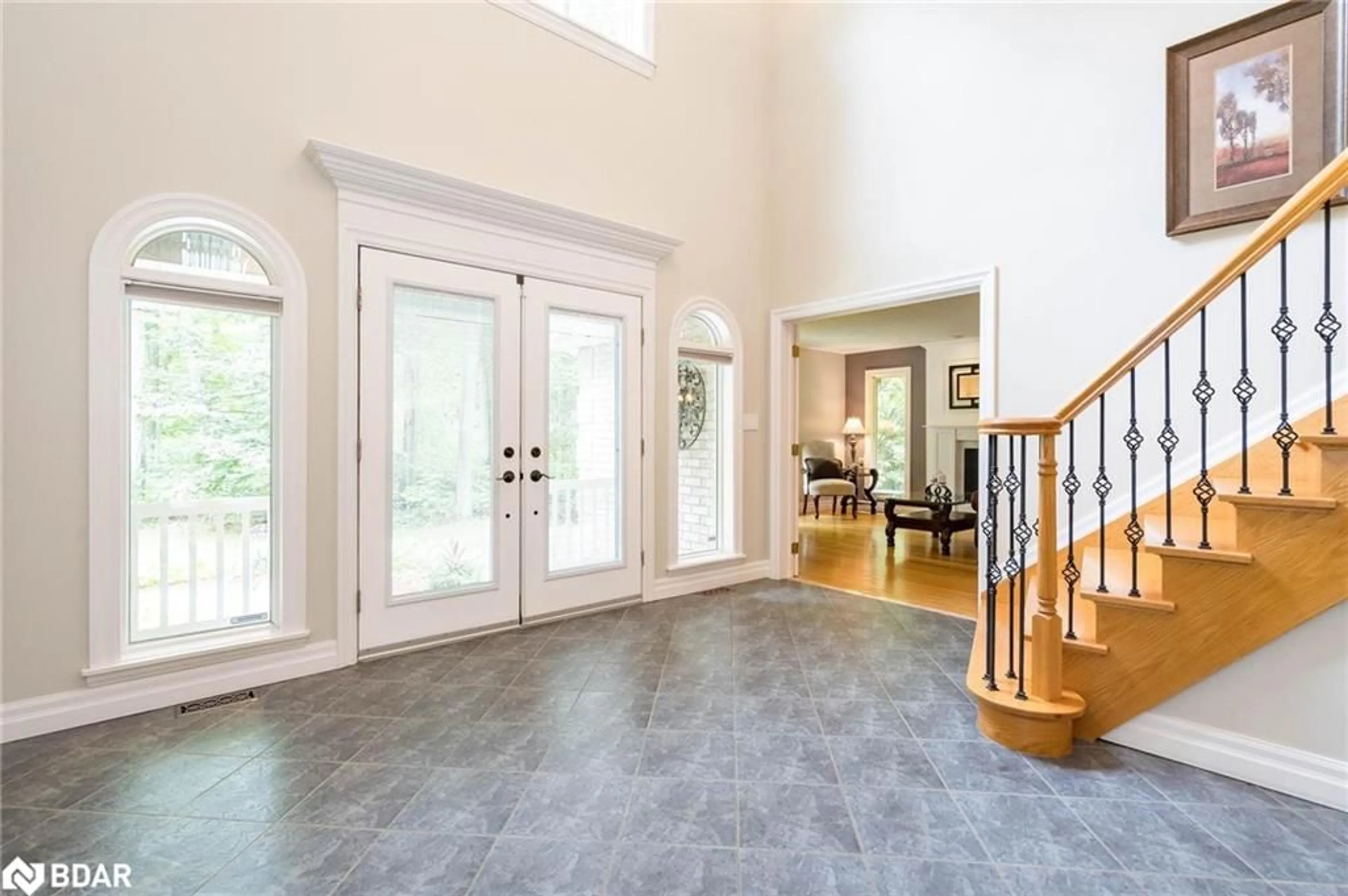 Indoor foyer, wood floors for 51 Deer Lane, Everett Ontario L0M 1J0