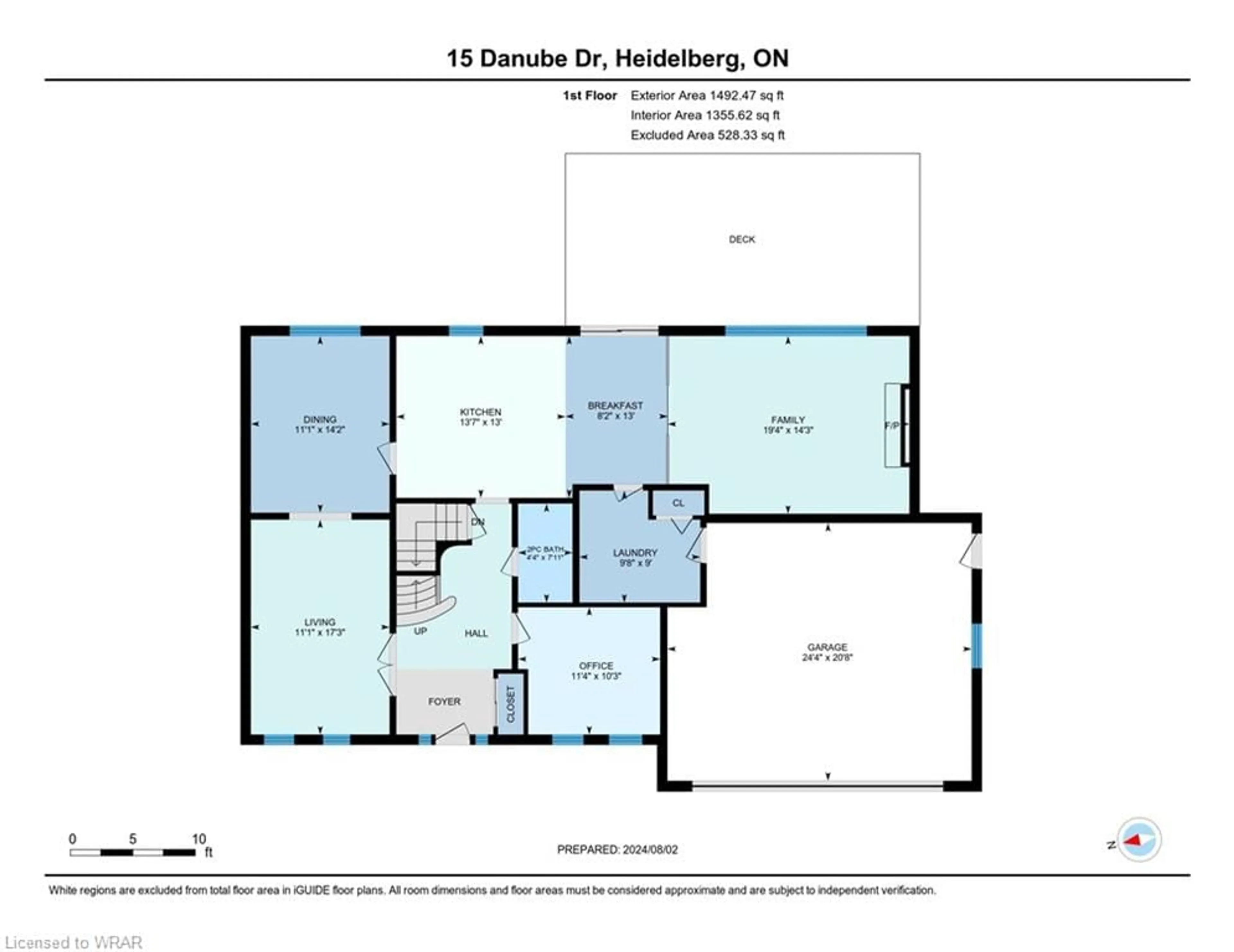 Floor plan for 15 Danube Dr, Heidelberg Ontario N0B 2M1