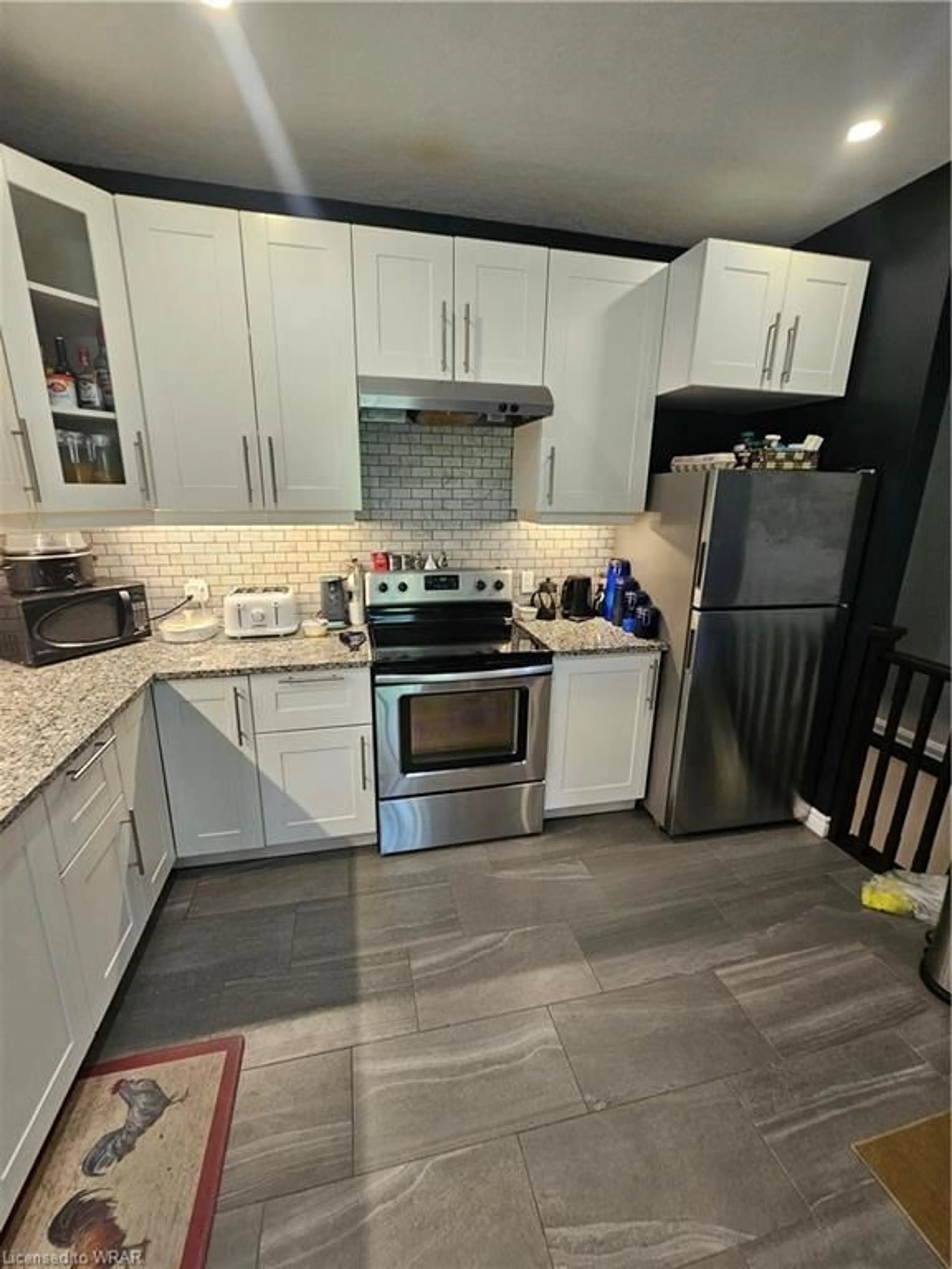 Kitchen, ceramic floors, cottage for 26 Ann St, Clifford Ontario N0G 1M0