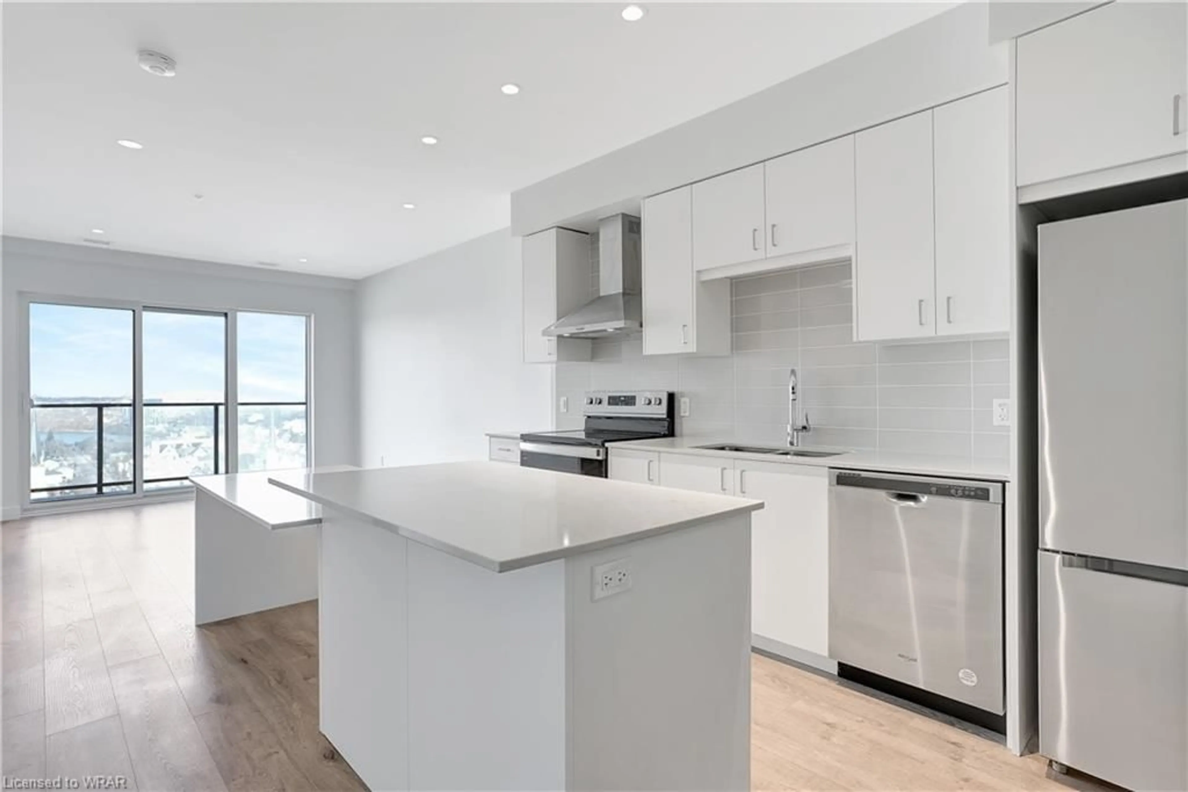 Open concept kitchen for 50 Grand Ave #1711, Cambridge Ontario N1S 0C2