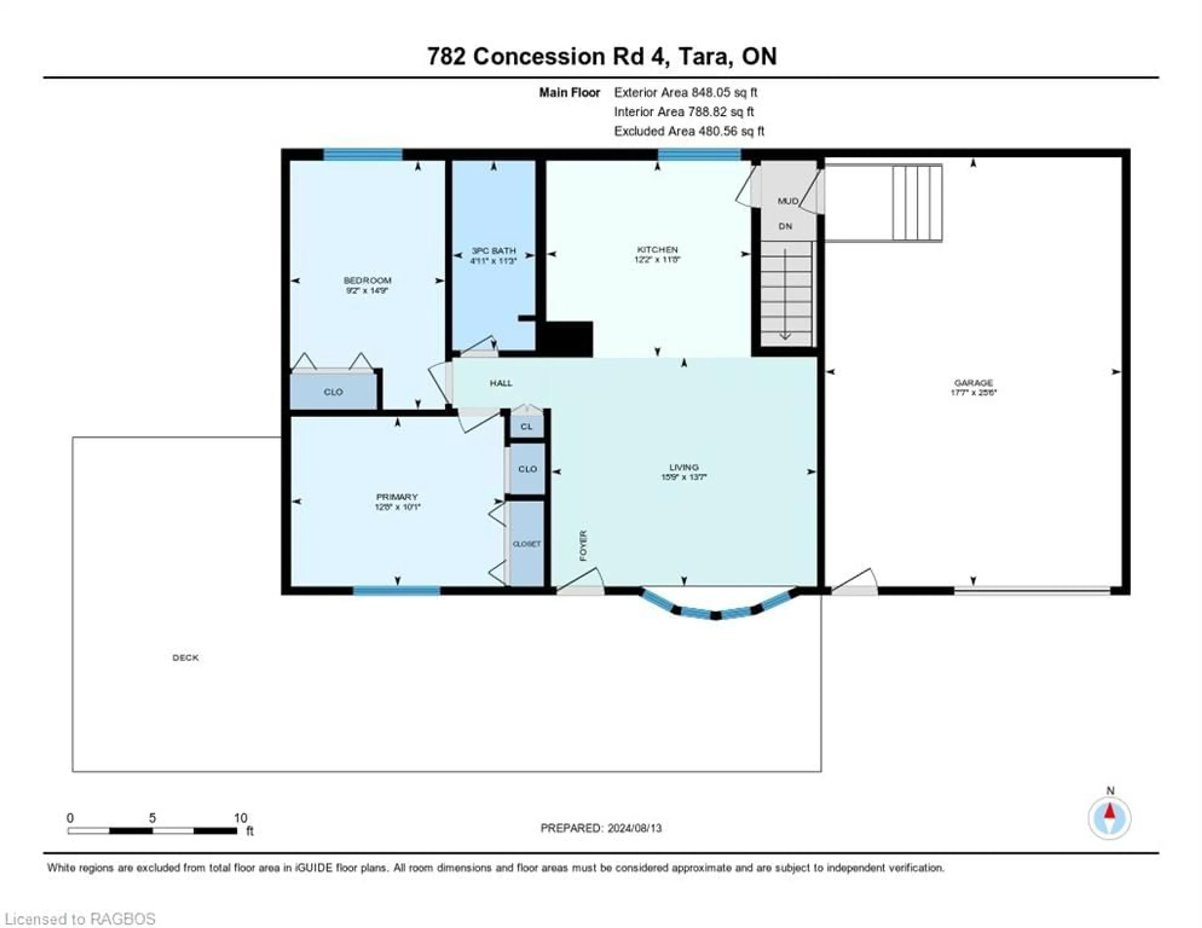 Floor plan for 782 Concession 4, Arran-Elderslie Ontario N0G 2H0