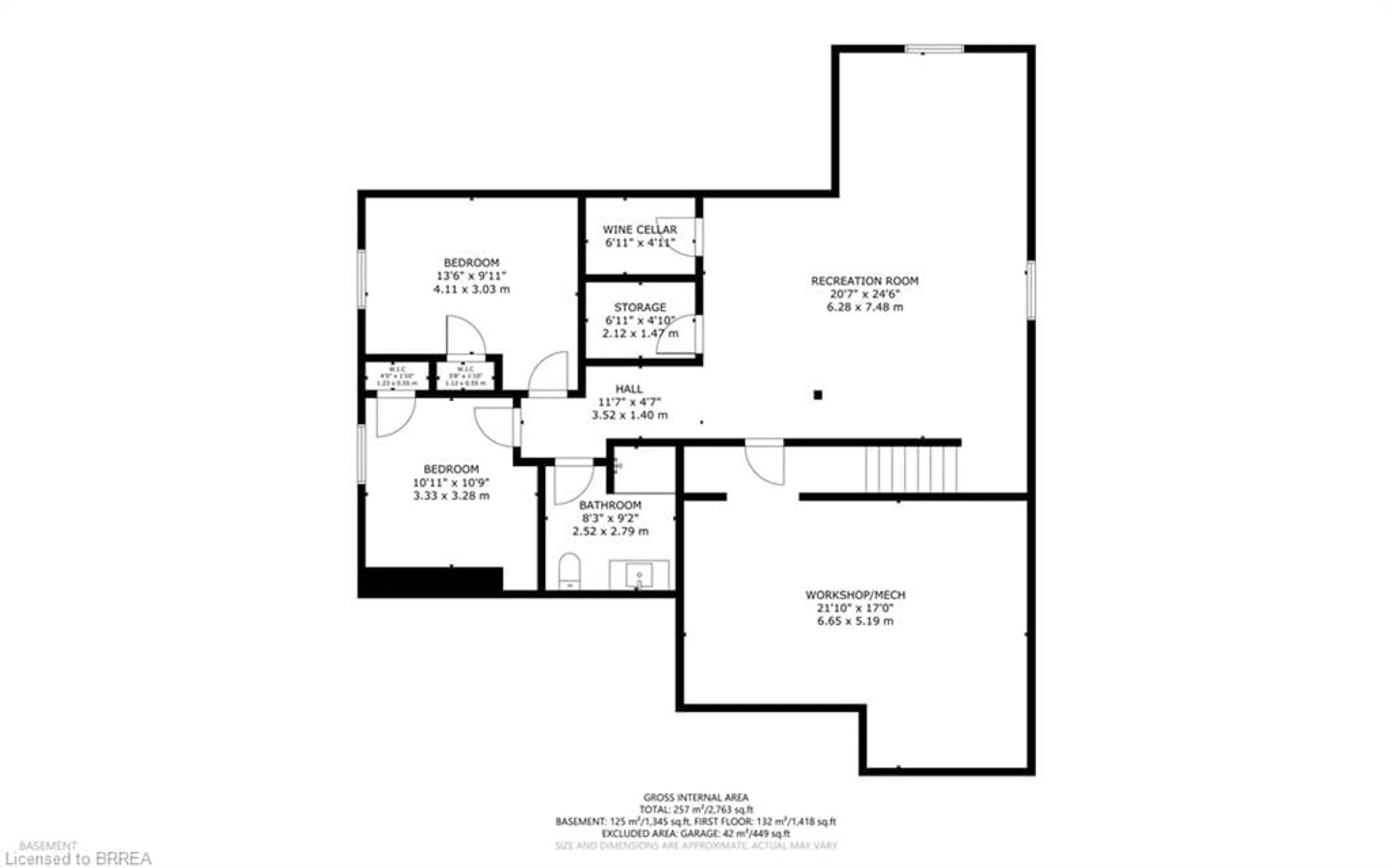 Floor plan for 228 Oak St, Simcoe Ontario N3Y 0B5