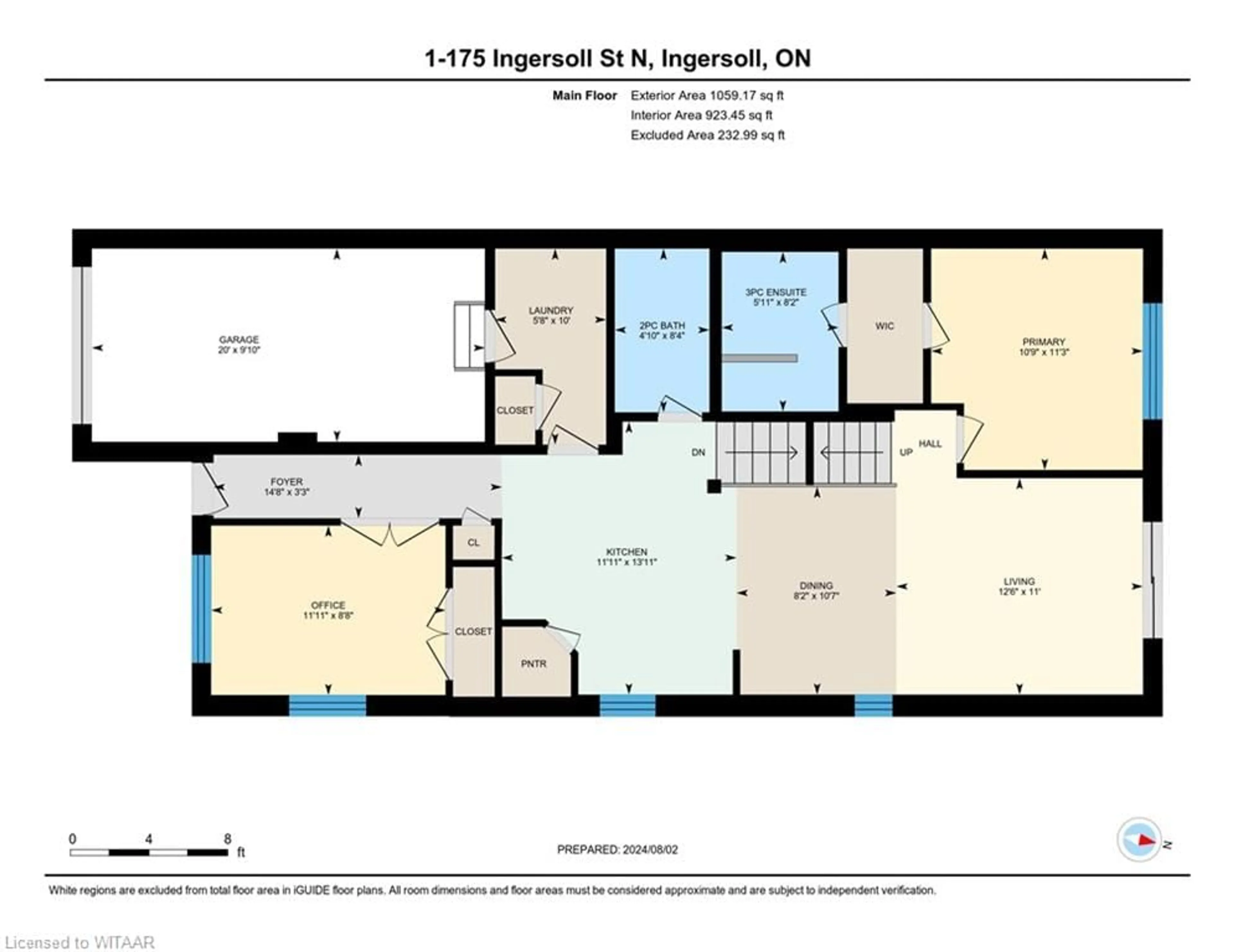 Floor plan for 175 Ingersoll Street #1, Ingersoll Ontario N5C 0B9