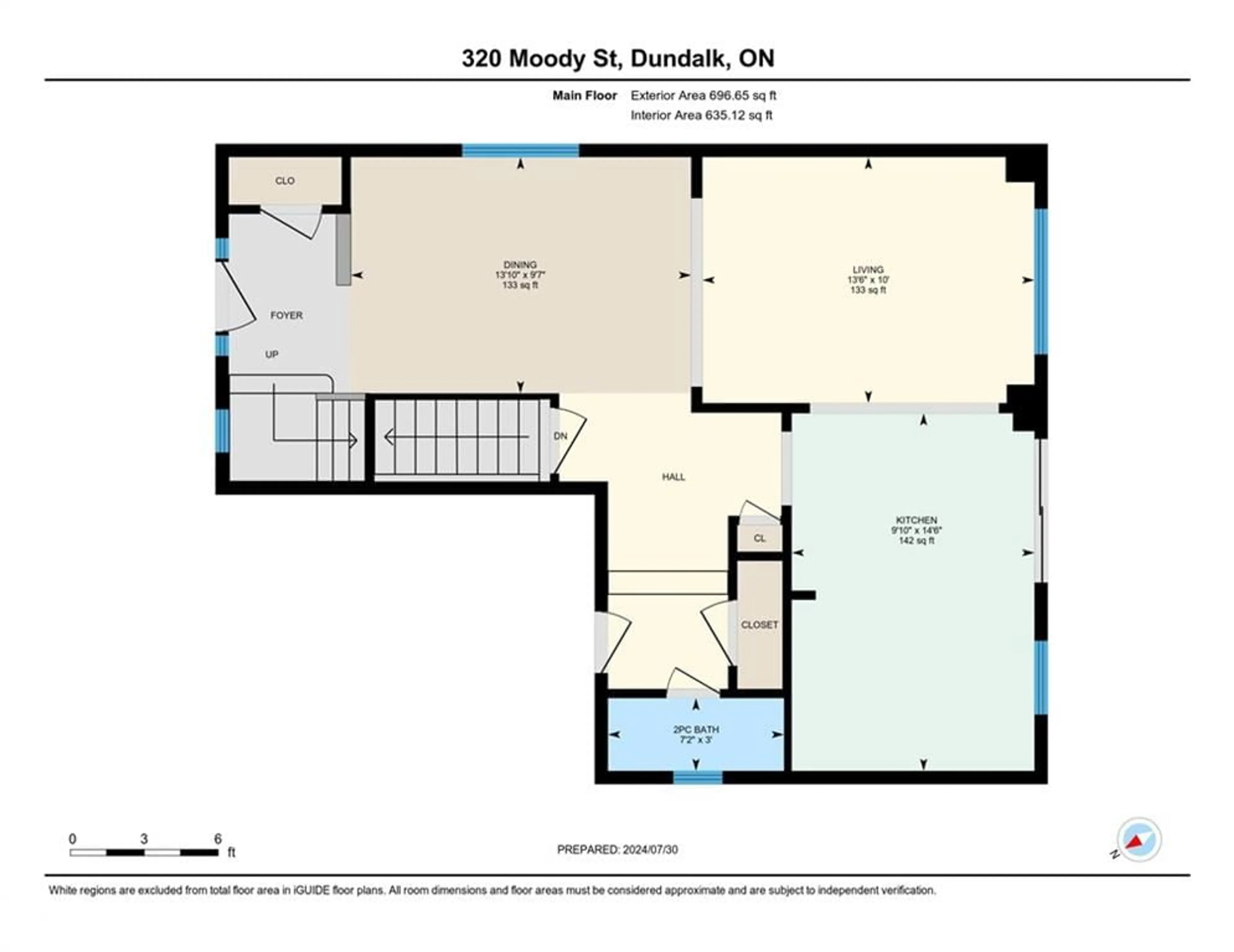 Floor plan for 320 Moody Dr, Dundalk Ontario N0C 1B0