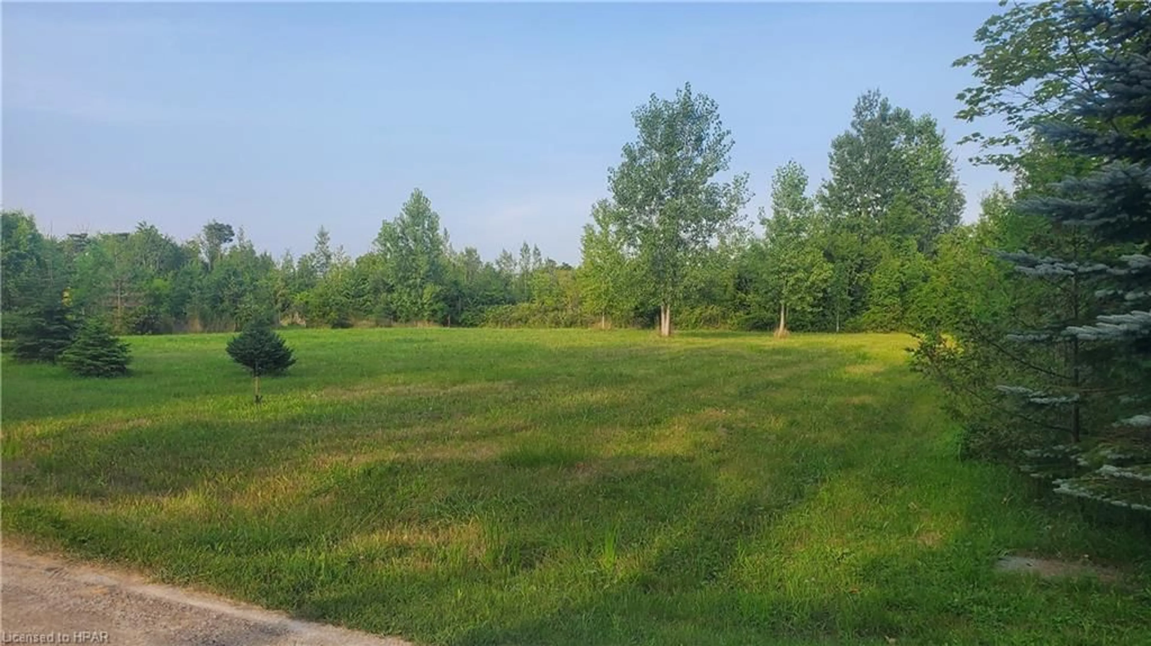 A pic from exterior of the house or condo, the fenced backyard for LOT 31 Pridham Rd, Bayfield Ontario N0M 1G0