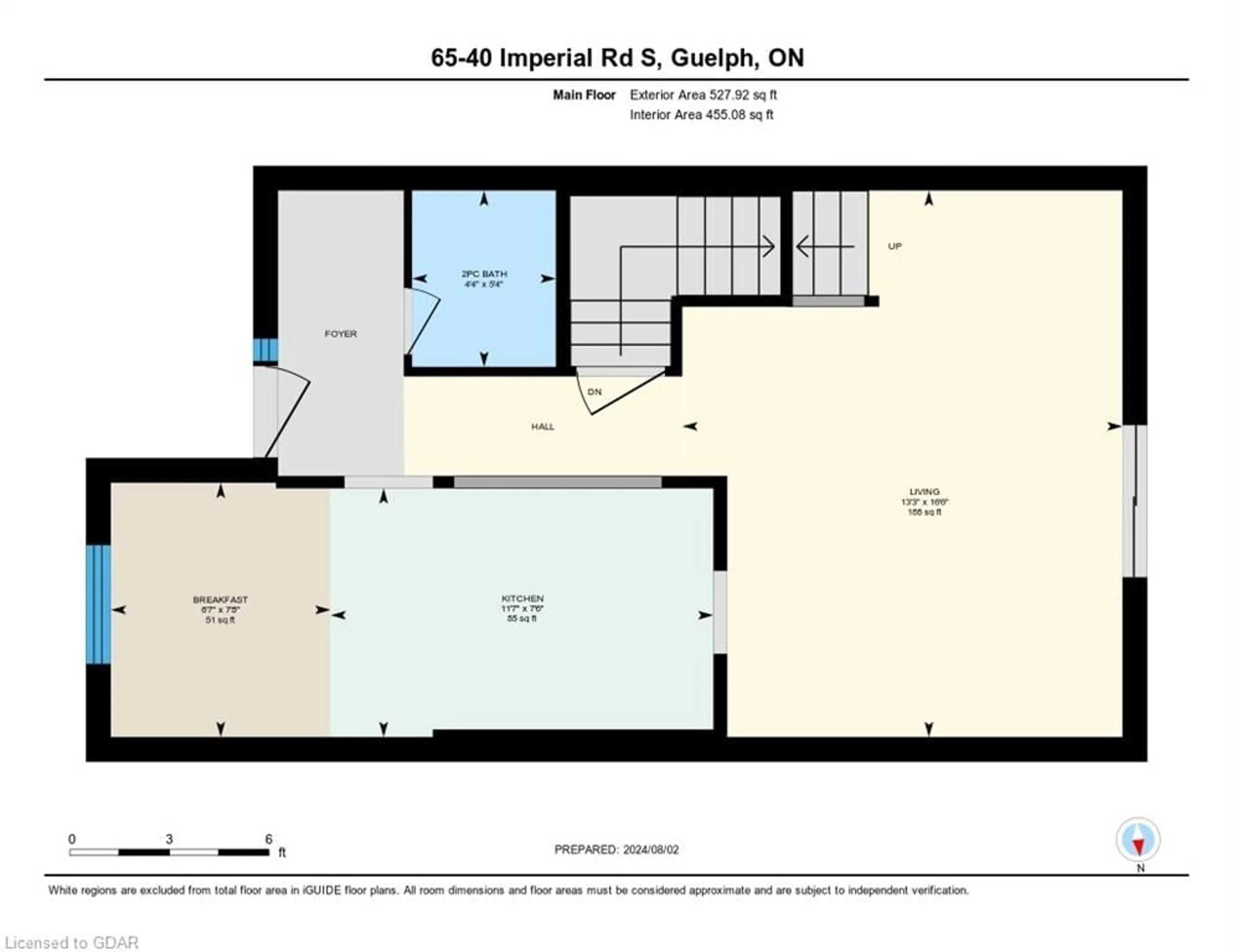 Floor plan for 40 Imperial Road North Rd #65, Guelph Ontario N1H 8B4