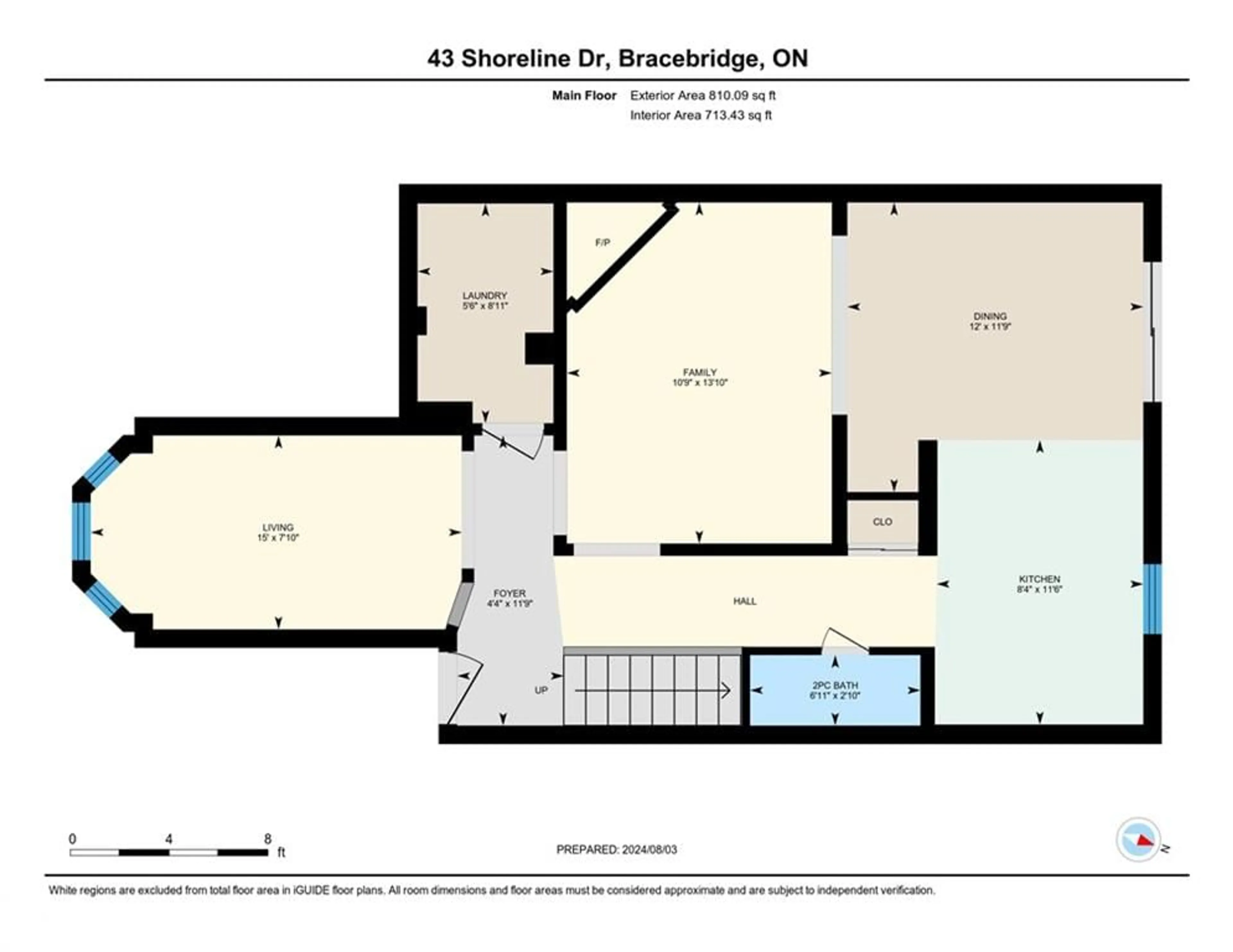 Floor plan for 43 Shoreline Dr, Bracebridge Ontario P1L 1Z3