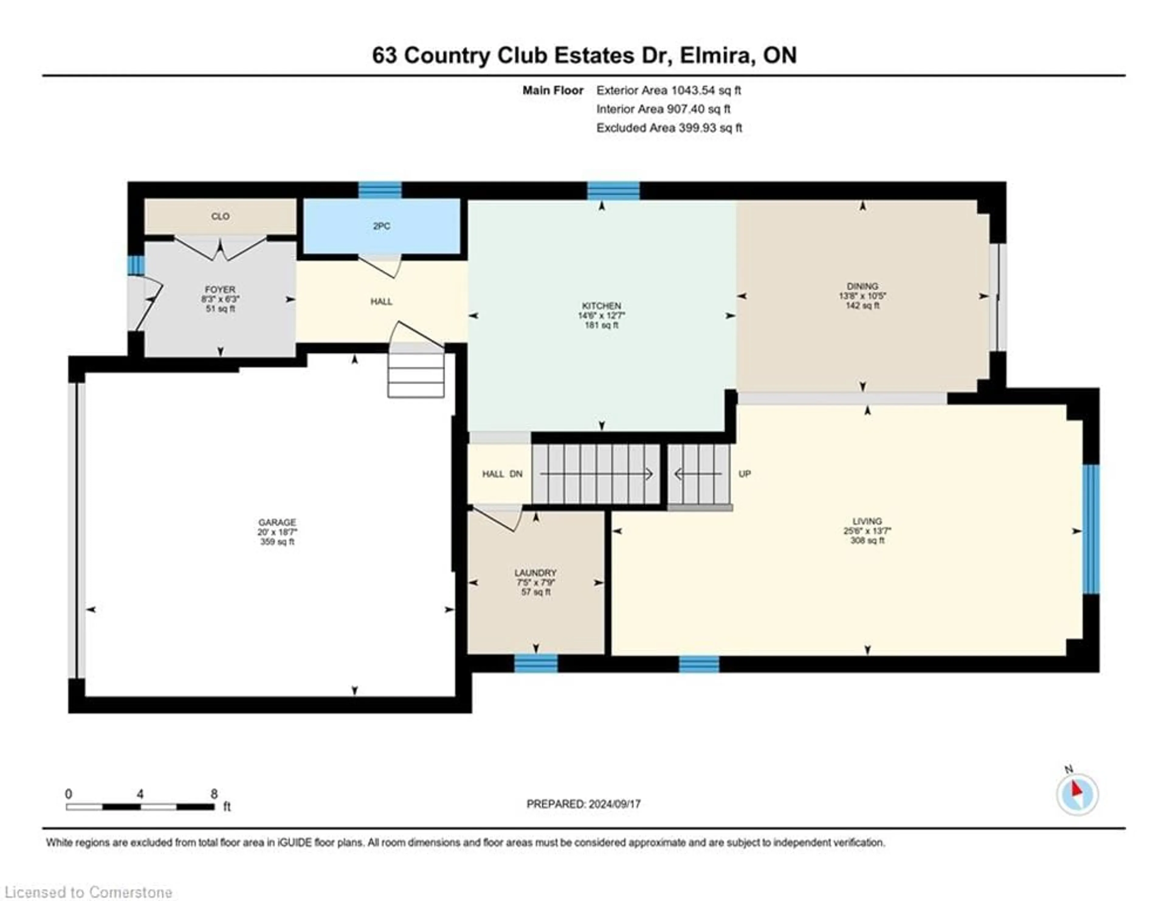 Floor plan for 55 Country Club Estates Dr, Elmira Ontario N3B 0B4