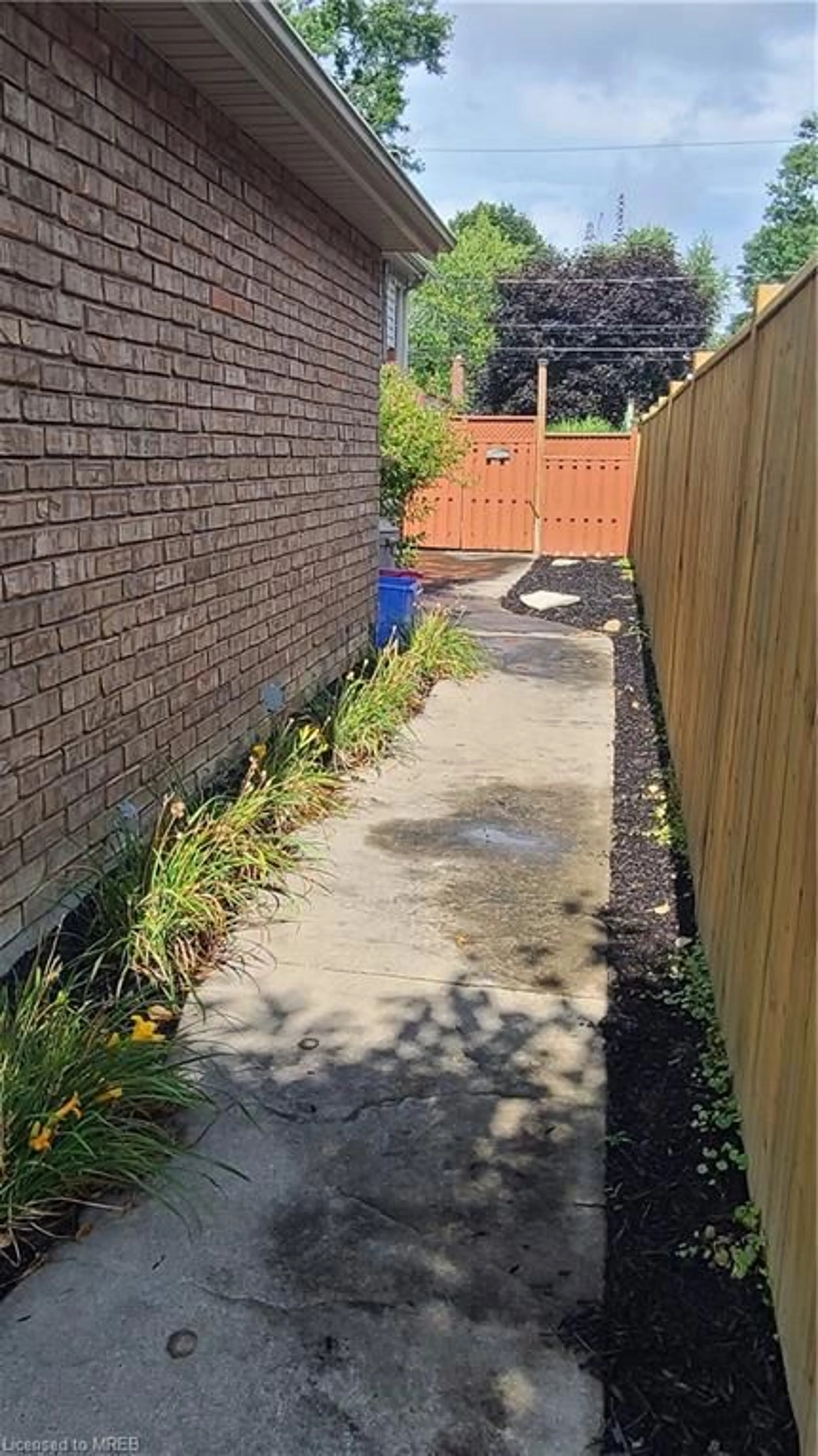 Patio, the fenced backyard for 3280 California Ave, Windsor Ontario N9E 3K7