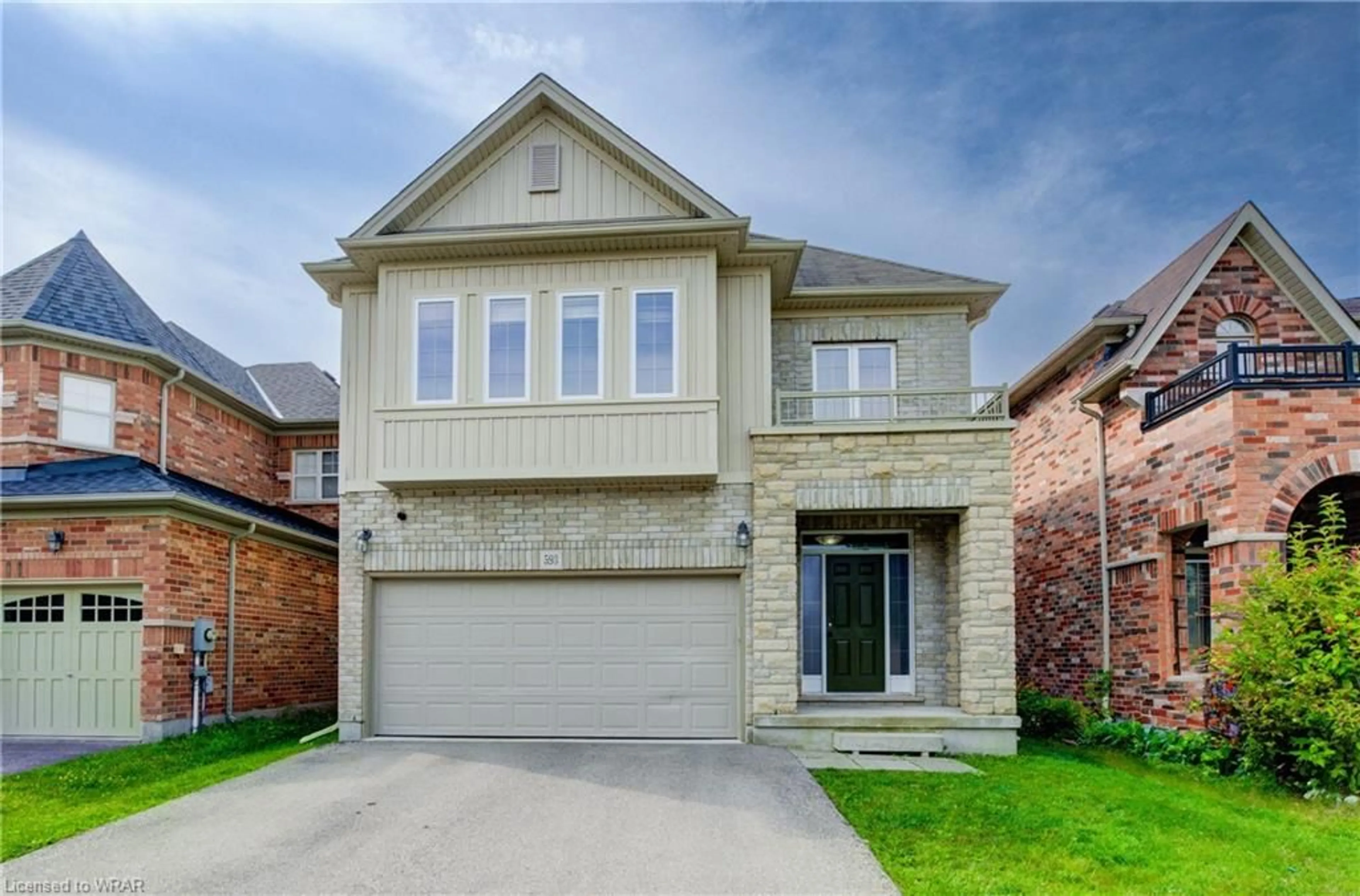 Home with brick exterior material for 593 Pinery Trail, Waterloo Ontario N2V 2Y3